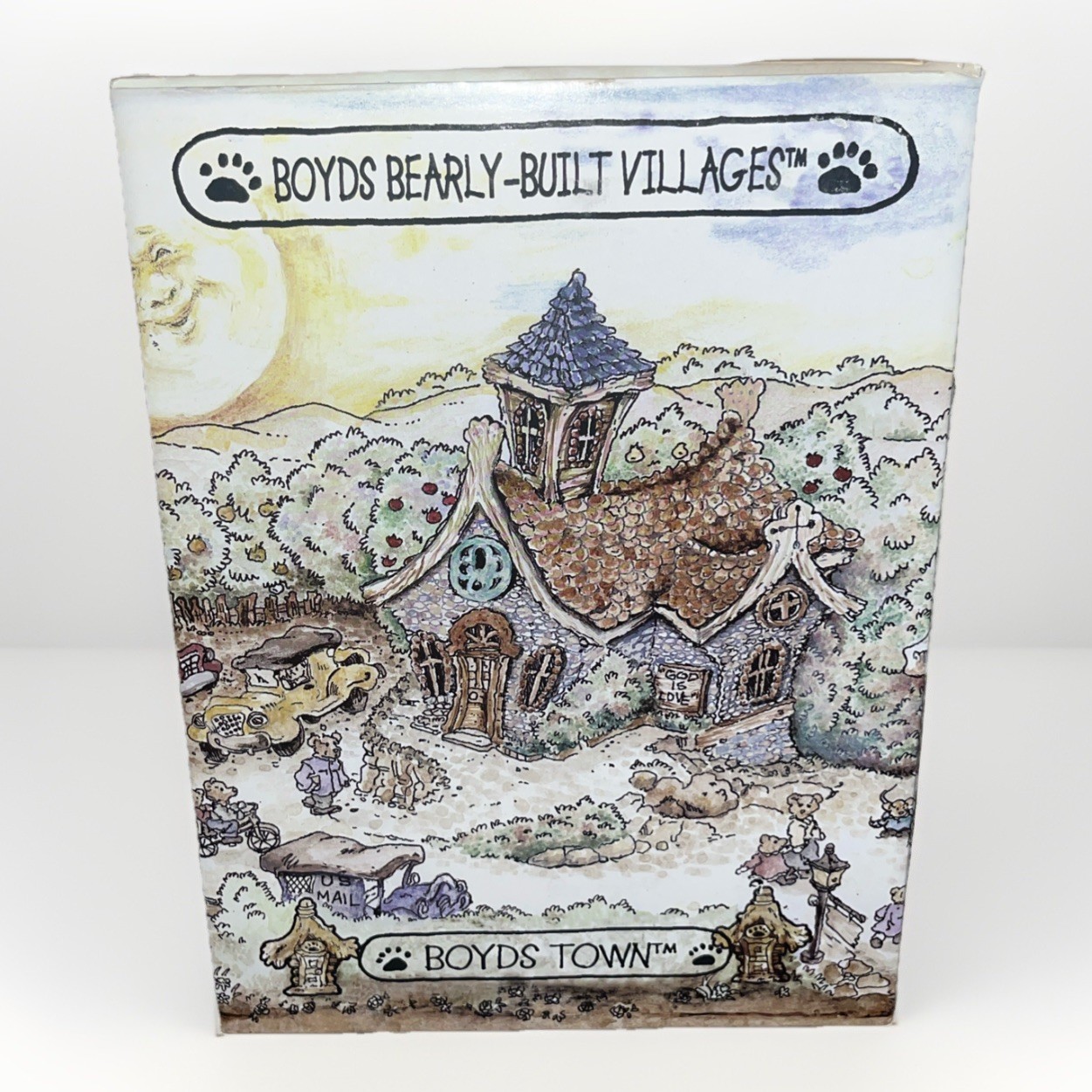 Vintage Boyds Bearly-Built Villages Boyd Town / Chapel In The Woods – New