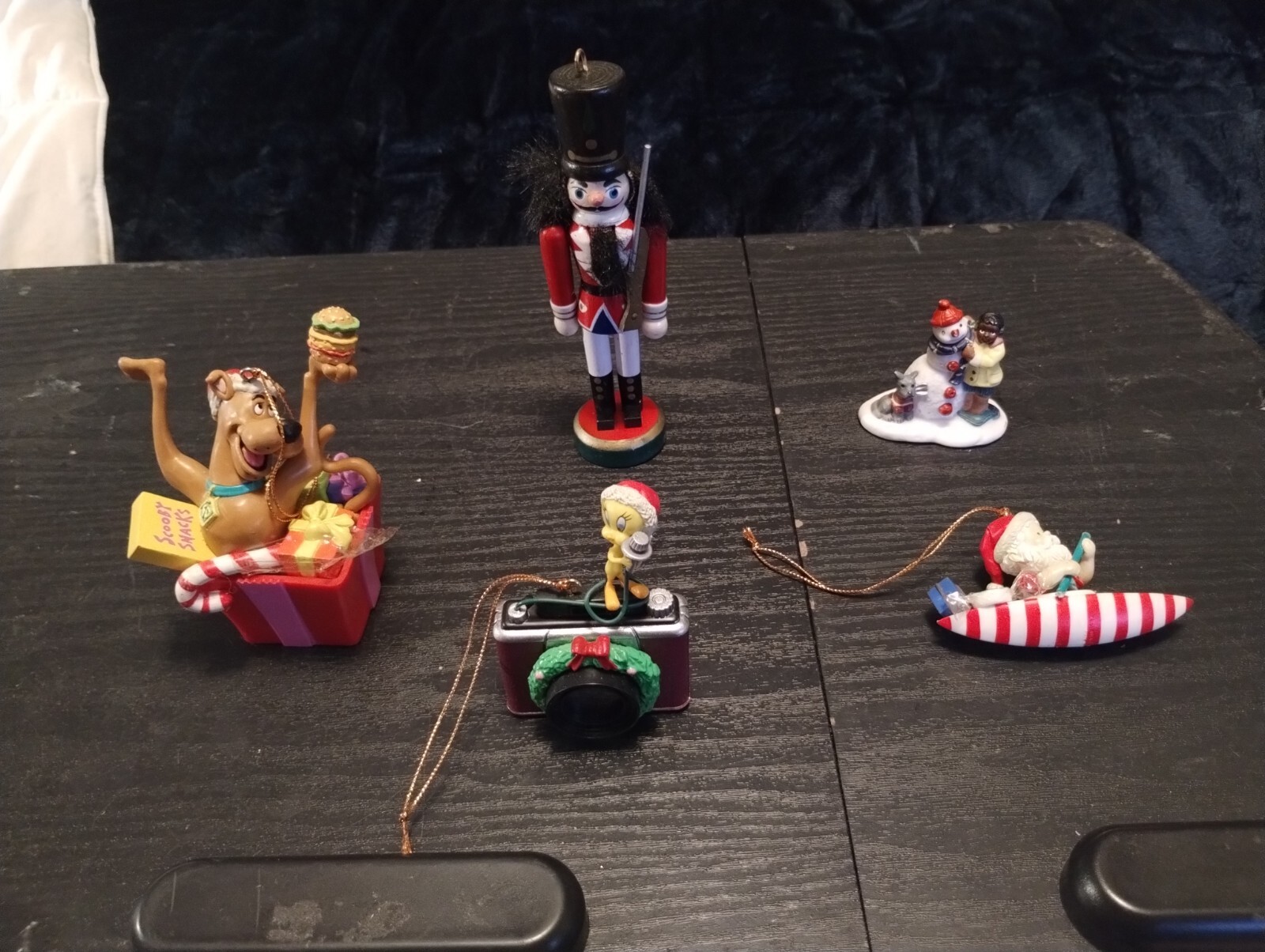 Christmas Ornament Lot O’Well Adorable Girl Snowman Scooby Doo Nutcracker Santa