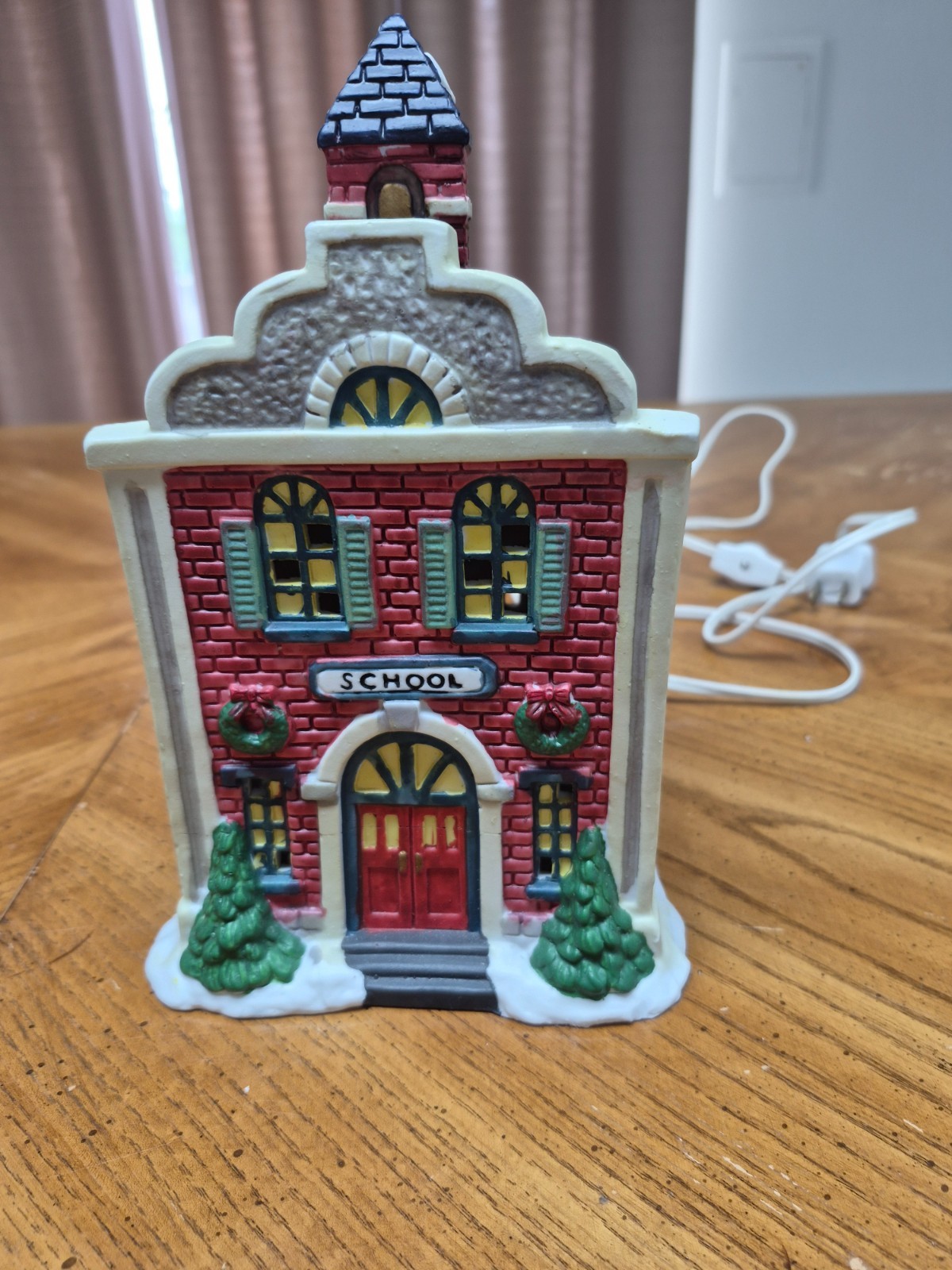 Trim A Home Lighted School House with Bell