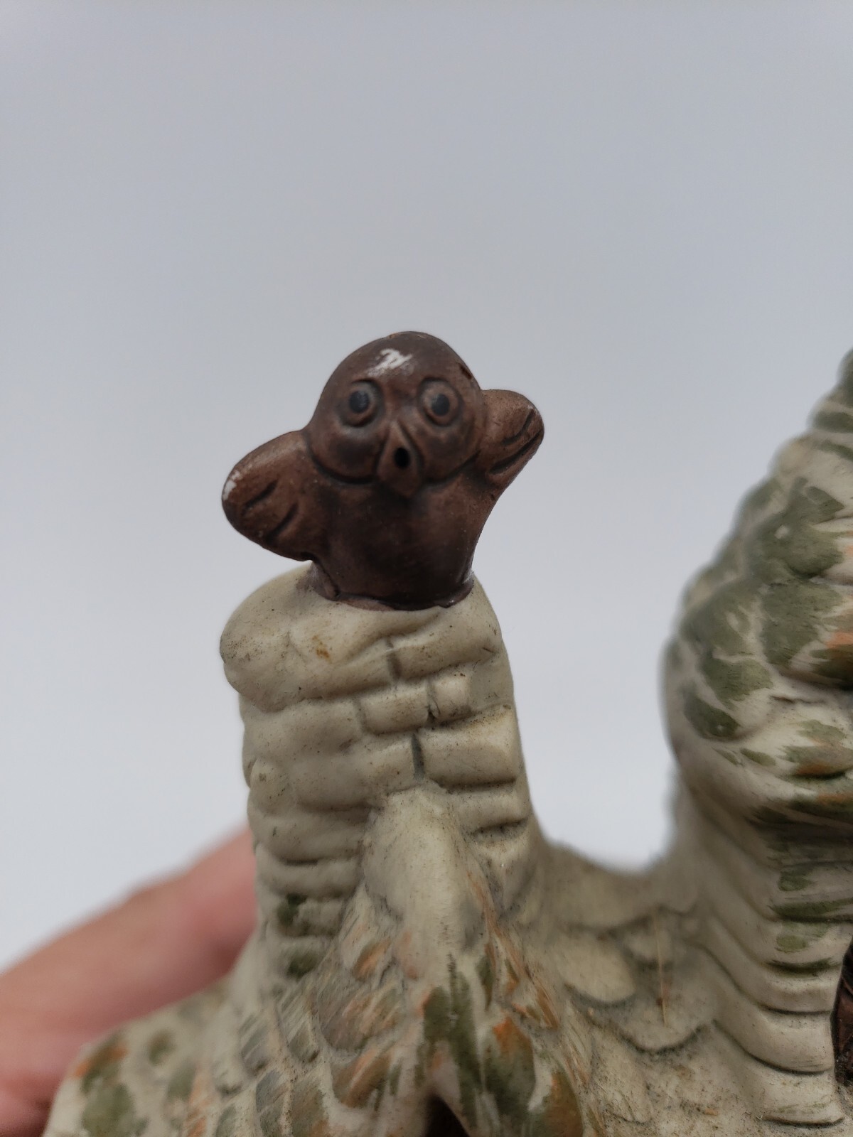 Vintage Artmark Haunted House With Ghosts Pumpkins Owl Ceramic Halloween Taiwan