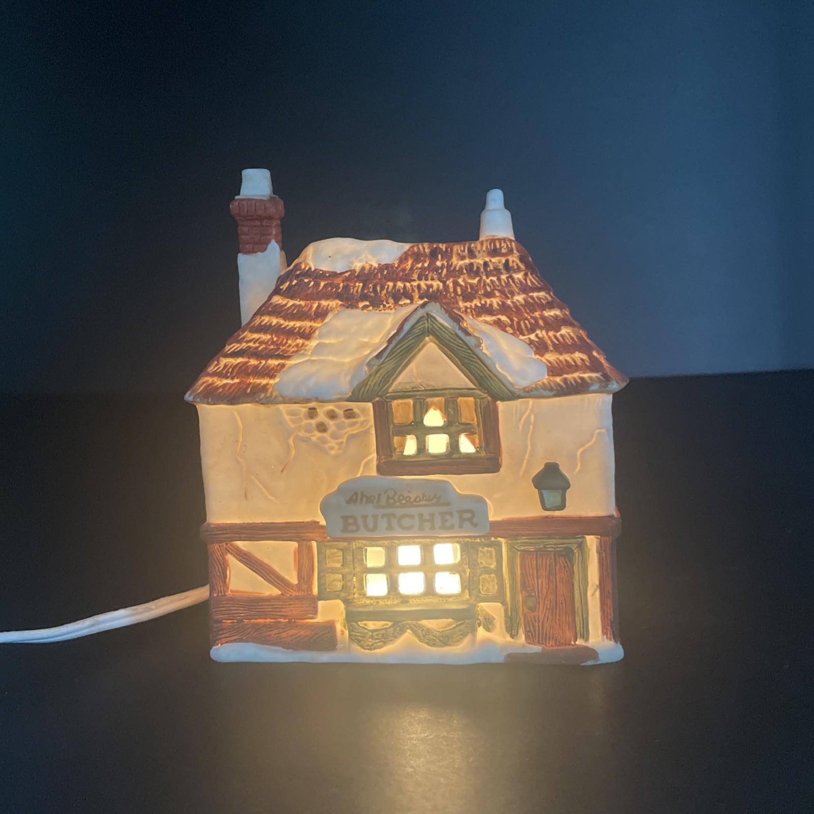 Dept 56 Dickens Village Abel Beesley ButcherWith Light, Unboxed