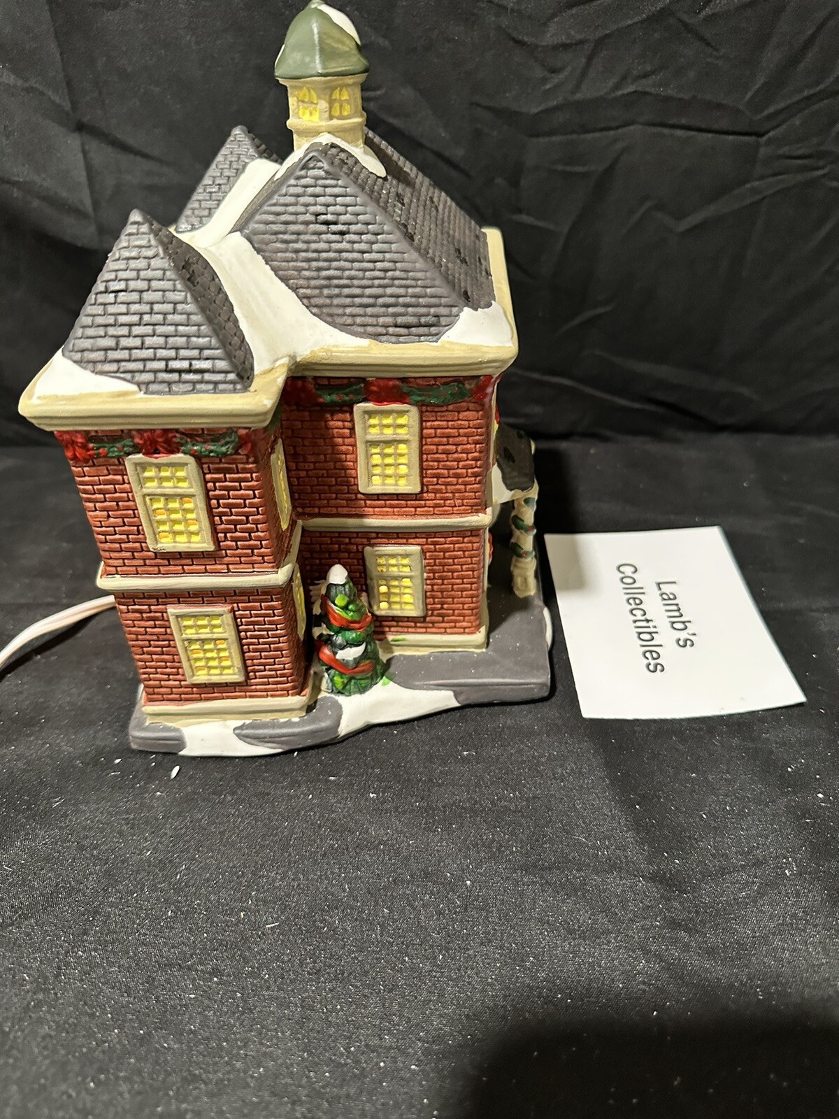 Holiday Inspirations Towne Series ceramic Christmas building lights up New Hope