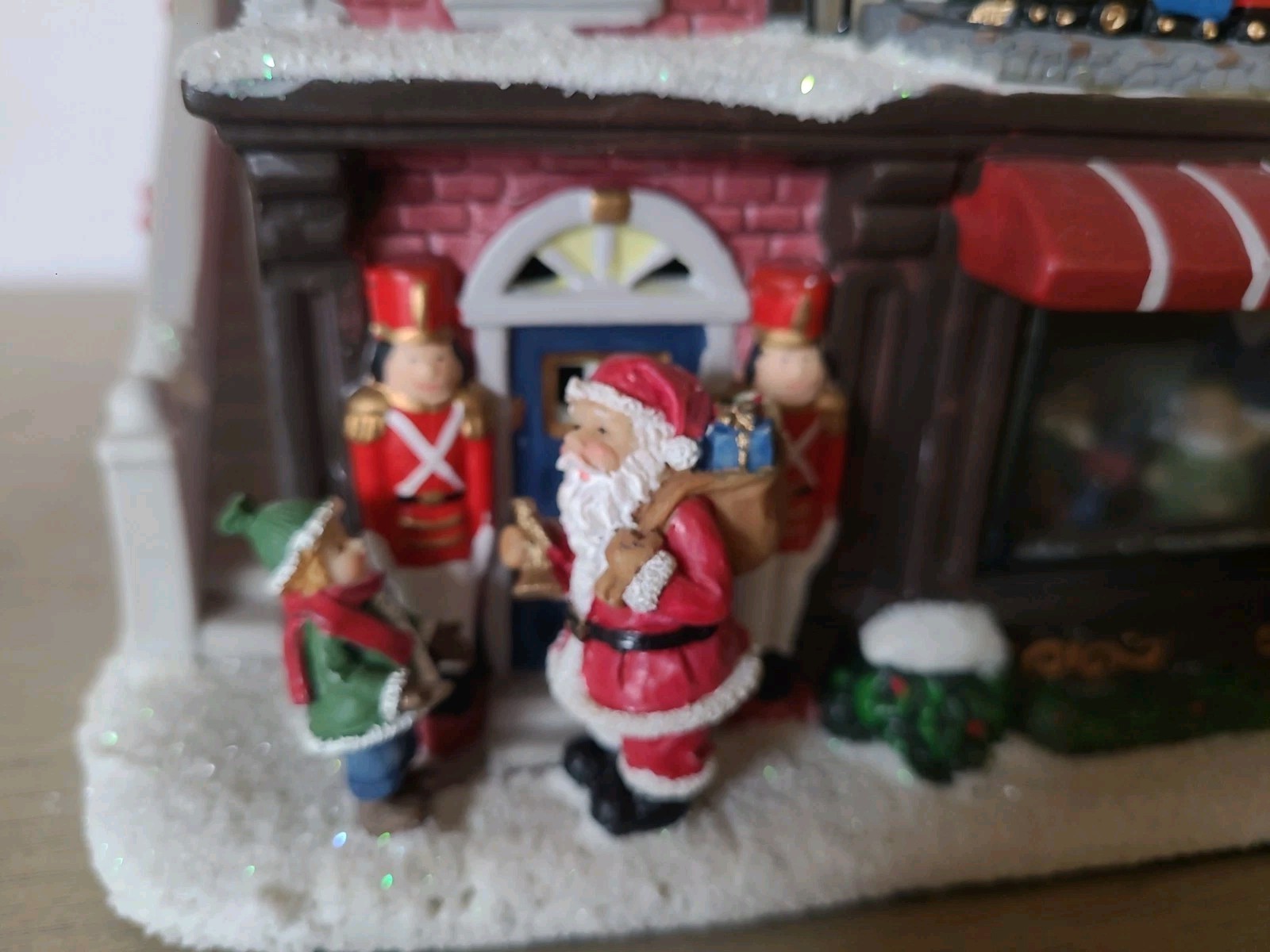 St. Nicholas Square Christmas Village 2010 Santa’s Toy Chest Illuminated W/Box