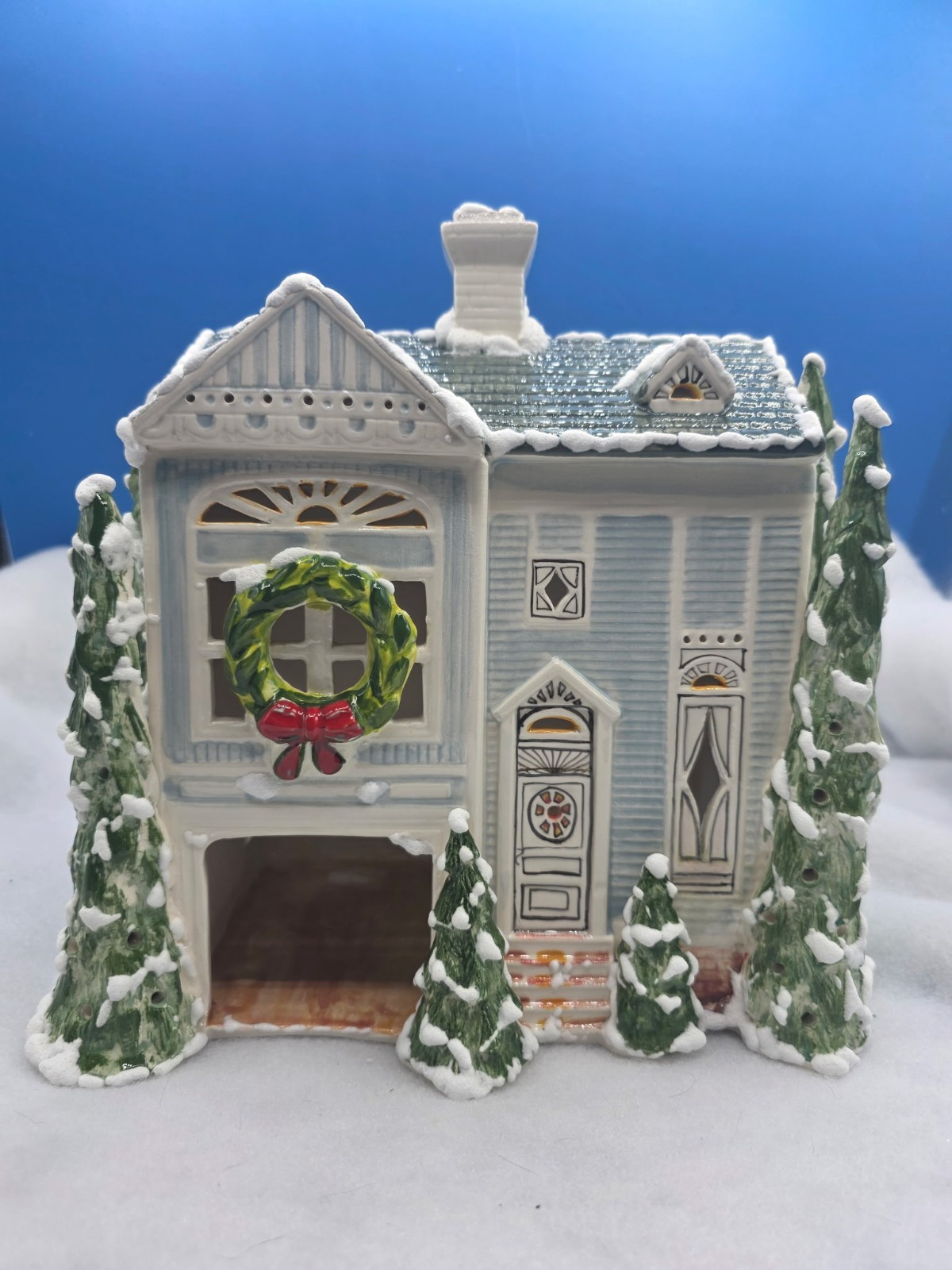 Walter Brockmann Vintage Car House Mint Lighted Holiday Decor Signed Rare