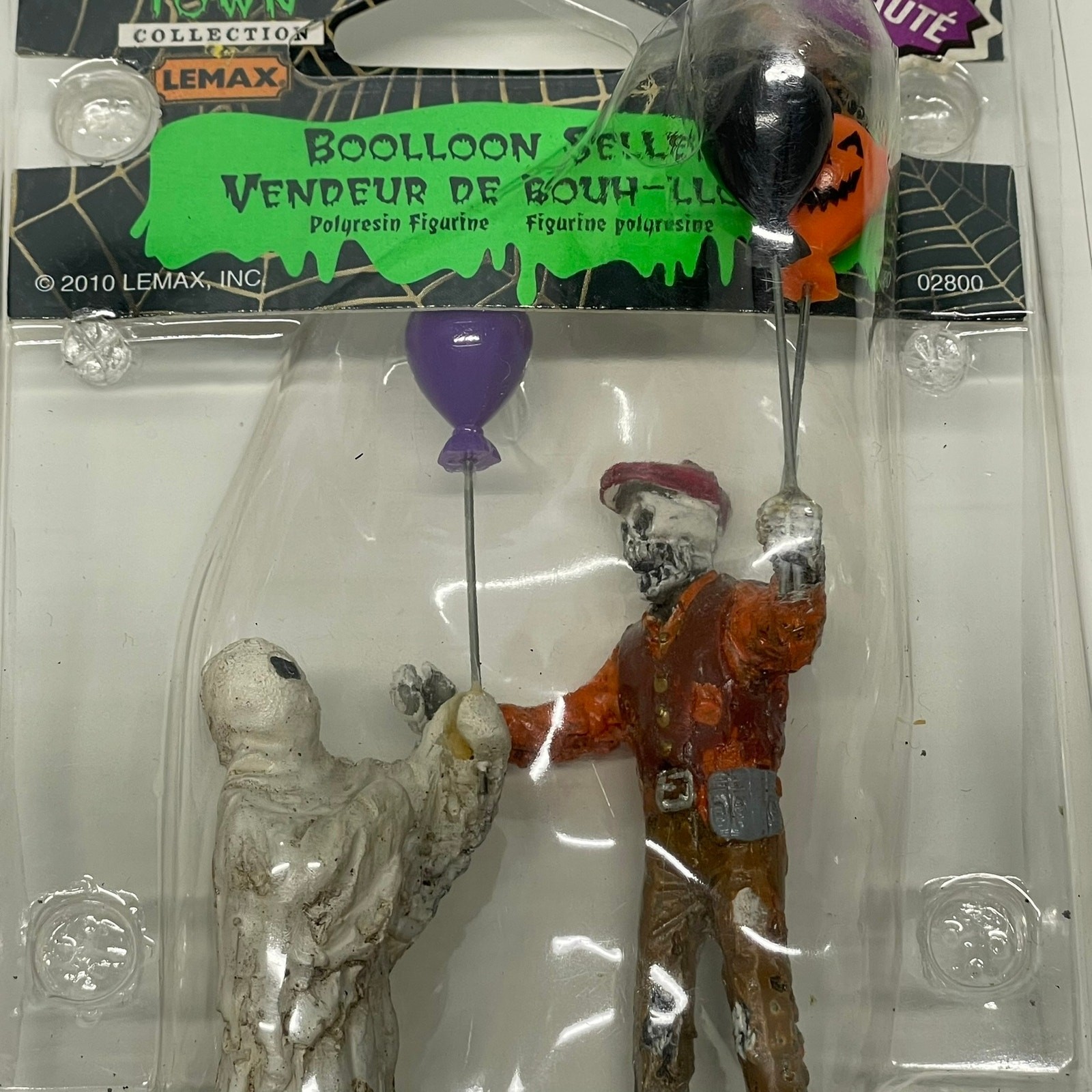 Lemax Spooky Town Boolloon Seller Halloween Village Figures