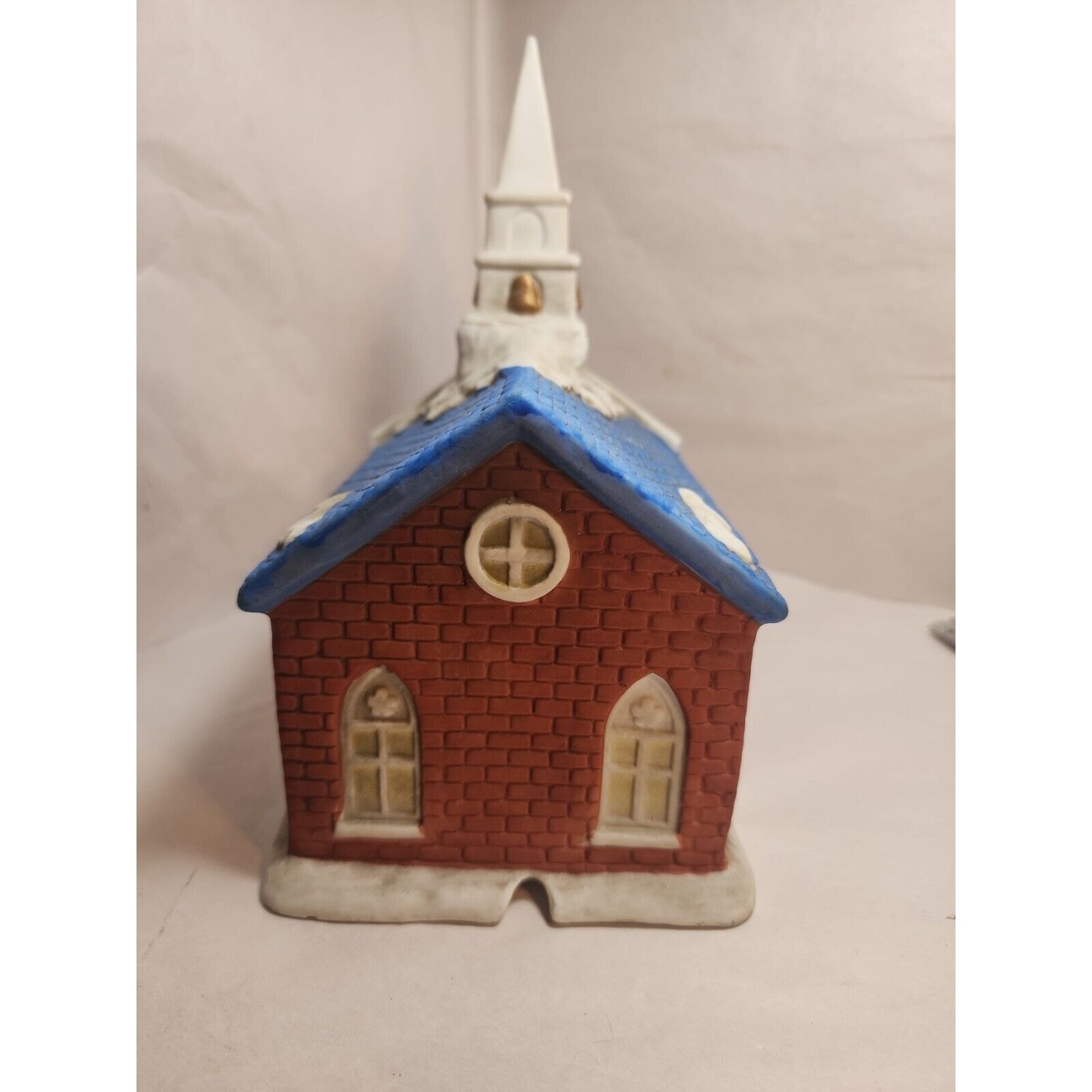 Christmas Trimmeries Porcelain Church Without Light
