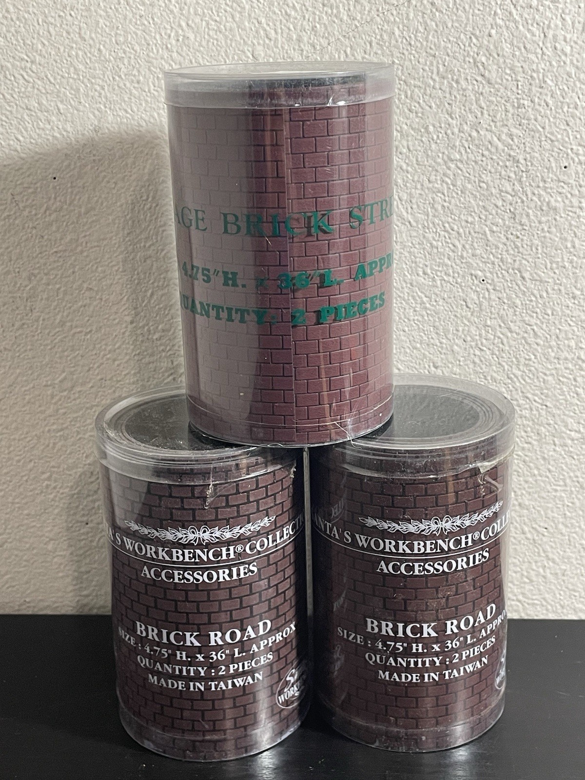 Village Brick Street Brick Road Crafting Accessories 3 packages – 2 Designs