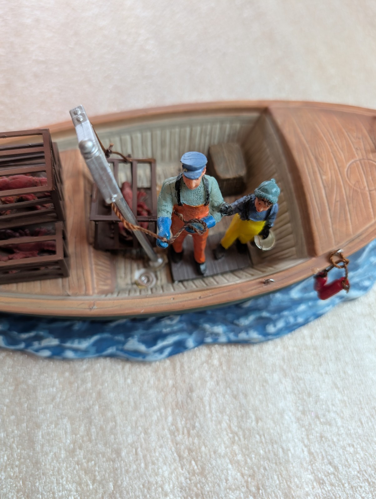 2008 Lemax Carole Towne “The Dandy” Lobster Fishing Boat Village Table Accent