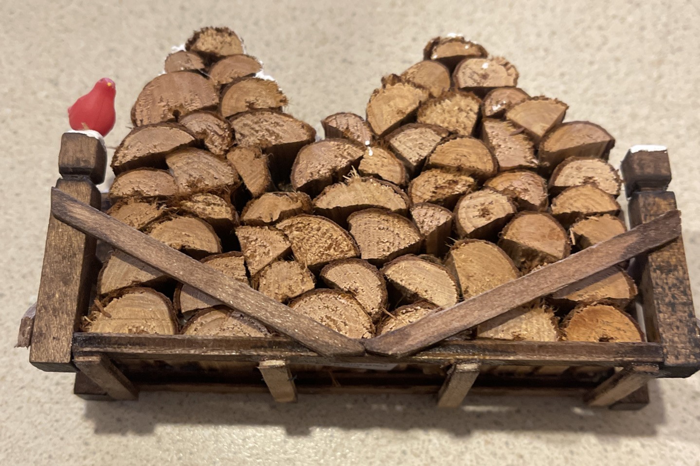 Department 56 Village Accessory Woodpile Firewood Logs Rack Of Wood