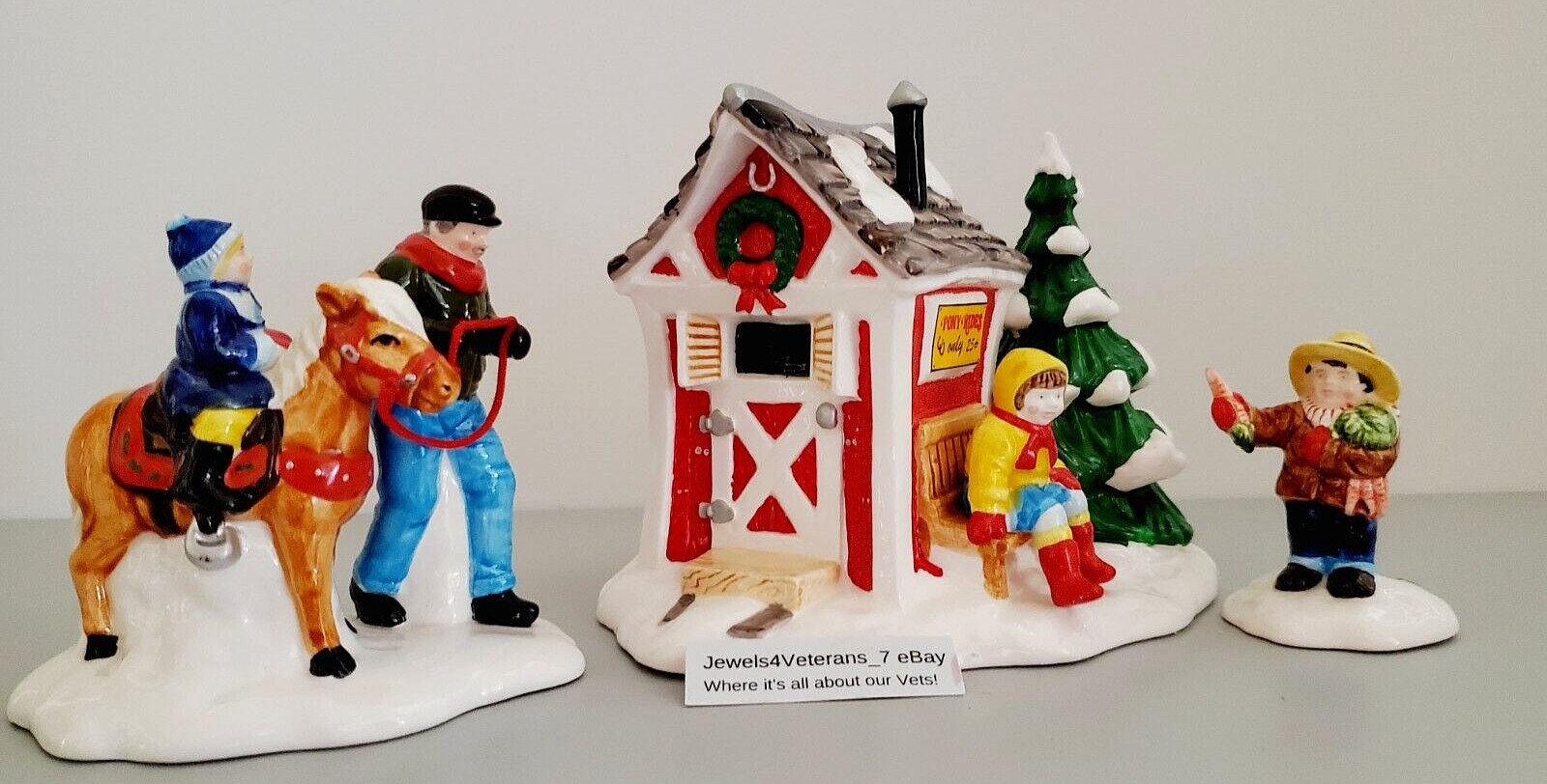 Department 56 Snow Village Pint-sized Pony Rides #5453-4 New💖