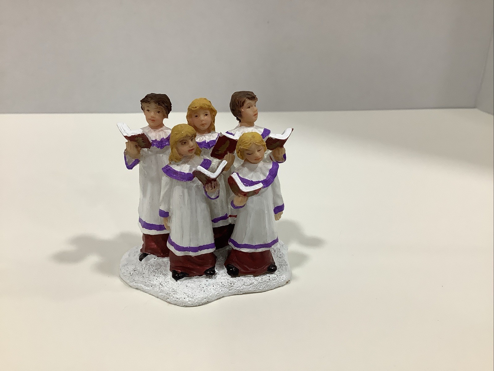 St. Nicholas Square Christmas Village Accessory Children Caroling Singing Choir