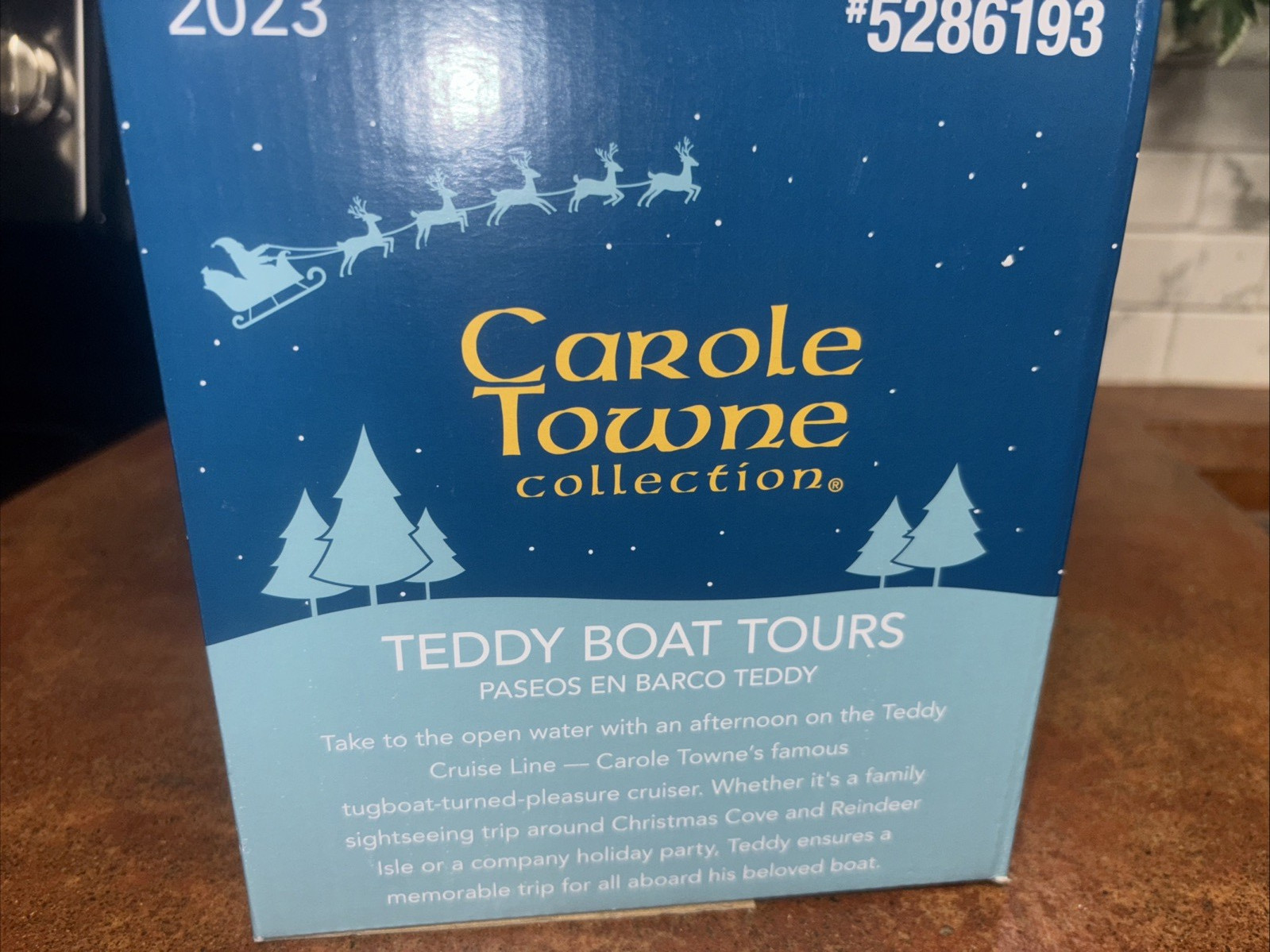 Carole Towne 2023 Teddy Boat Tours with Santa Musical LED’s Christmas Village