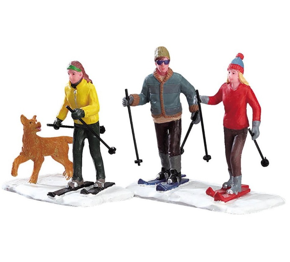 Lemax CROSS COUNTRY FRIENDS Set of 3 # 32131 Christmas Vail Village Figurine NEW