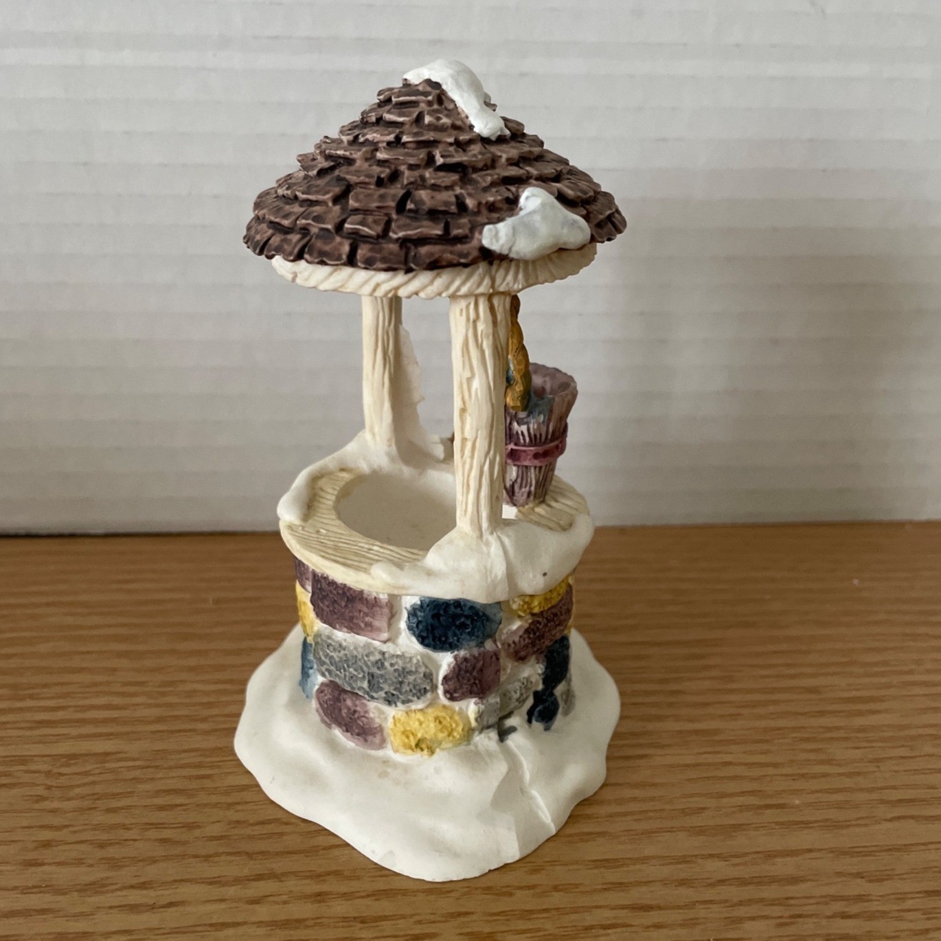 Vintage Lemax Stone Wishing Well Christmas Village Accessory Caldor Made Taiwan
