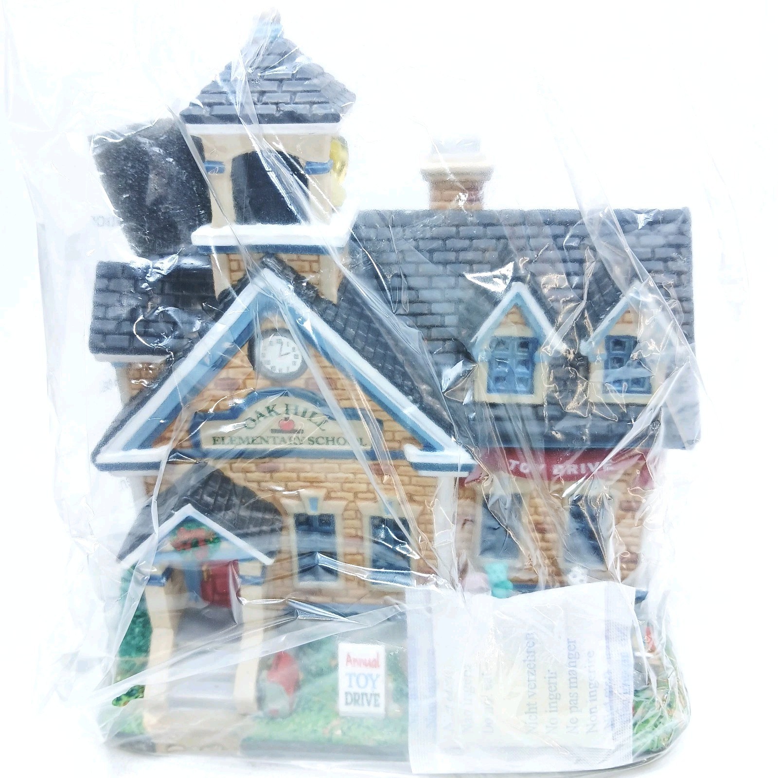 2018 Lemax Oak Hill Elementary School Toy Drive Village Collection NEVER OUT BOX