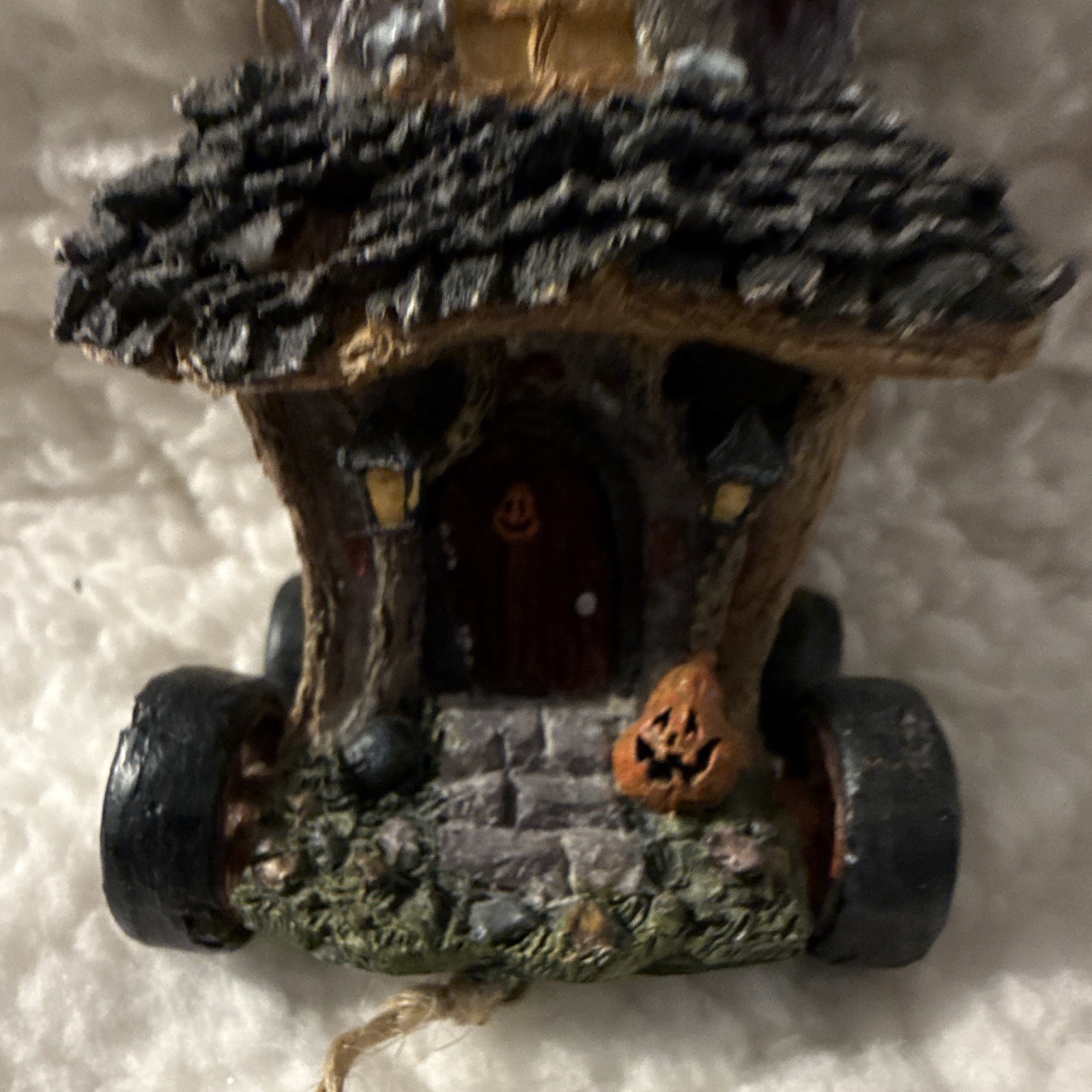 Boyd’s Halloween Haunted House on Wheels Village House, Resin Hand Painted, 2005