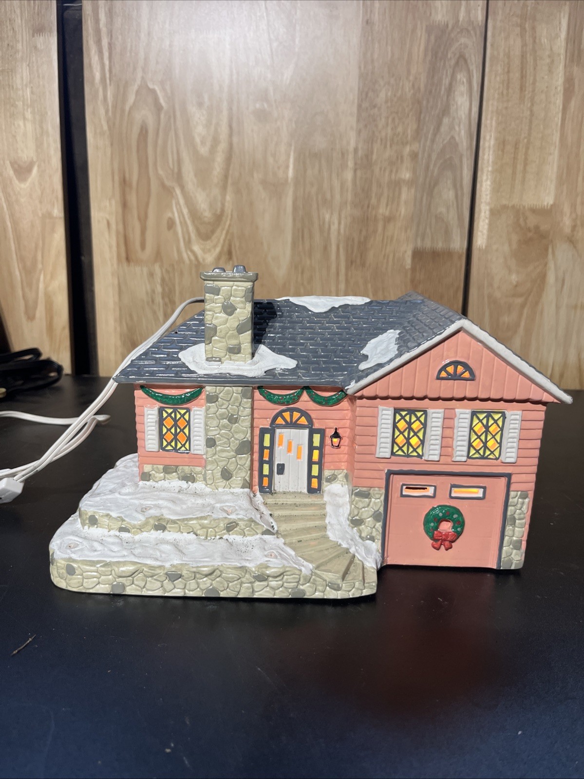 Dept 56 Original Snow Village Morningside House #51527 L Missing Box & Trees