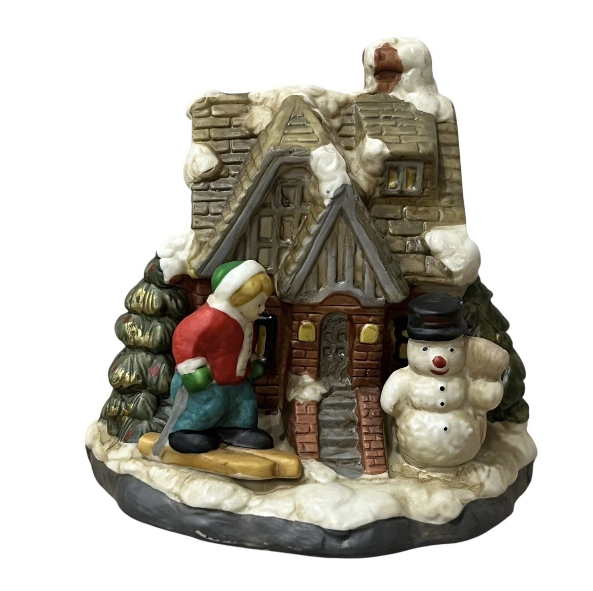 VTG 80s home for the holidays ceramic musical house jingle bells Christmas 1989