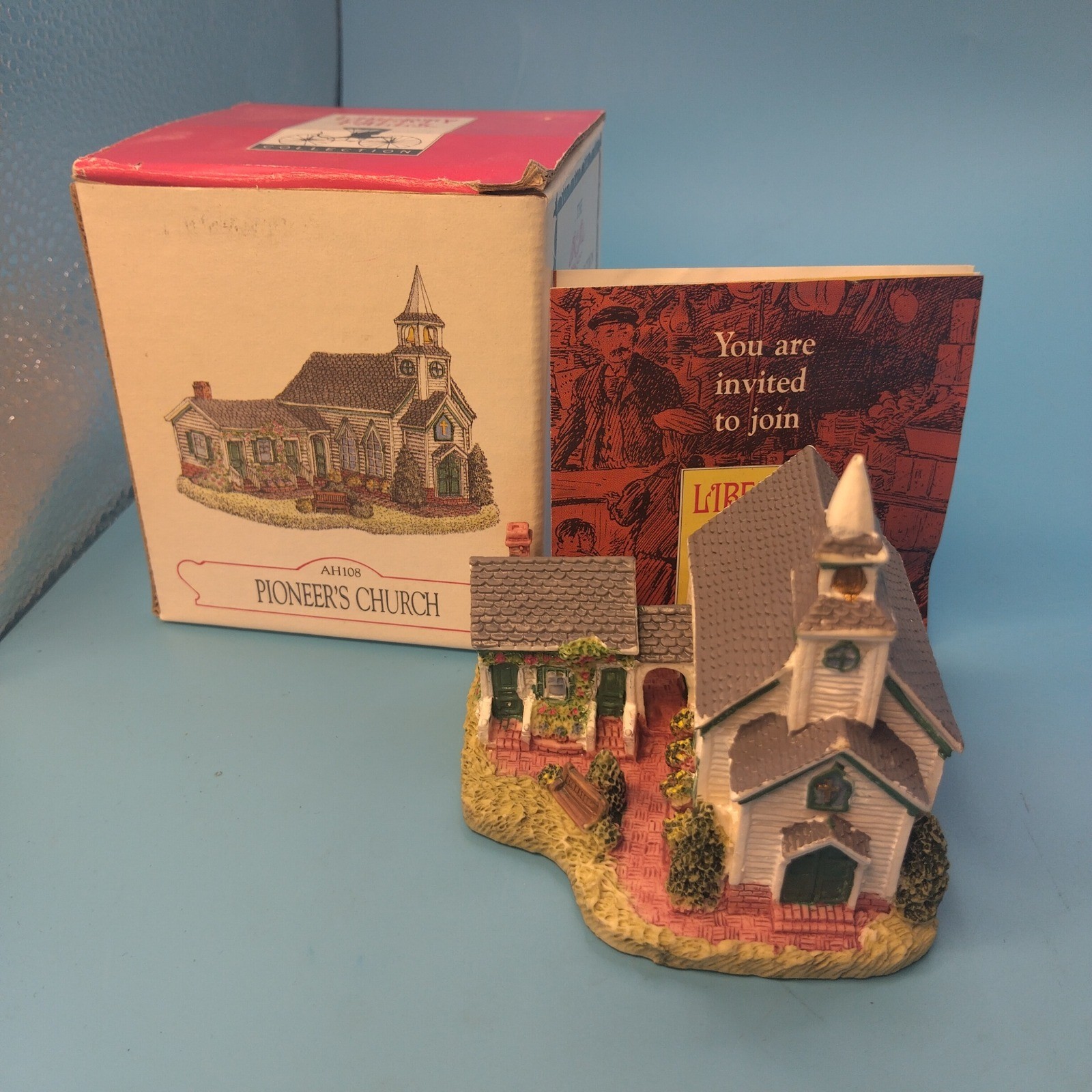 Liberty Falls Collection Pioneer’s Church AH108 Vintage 1996 Village Miniature