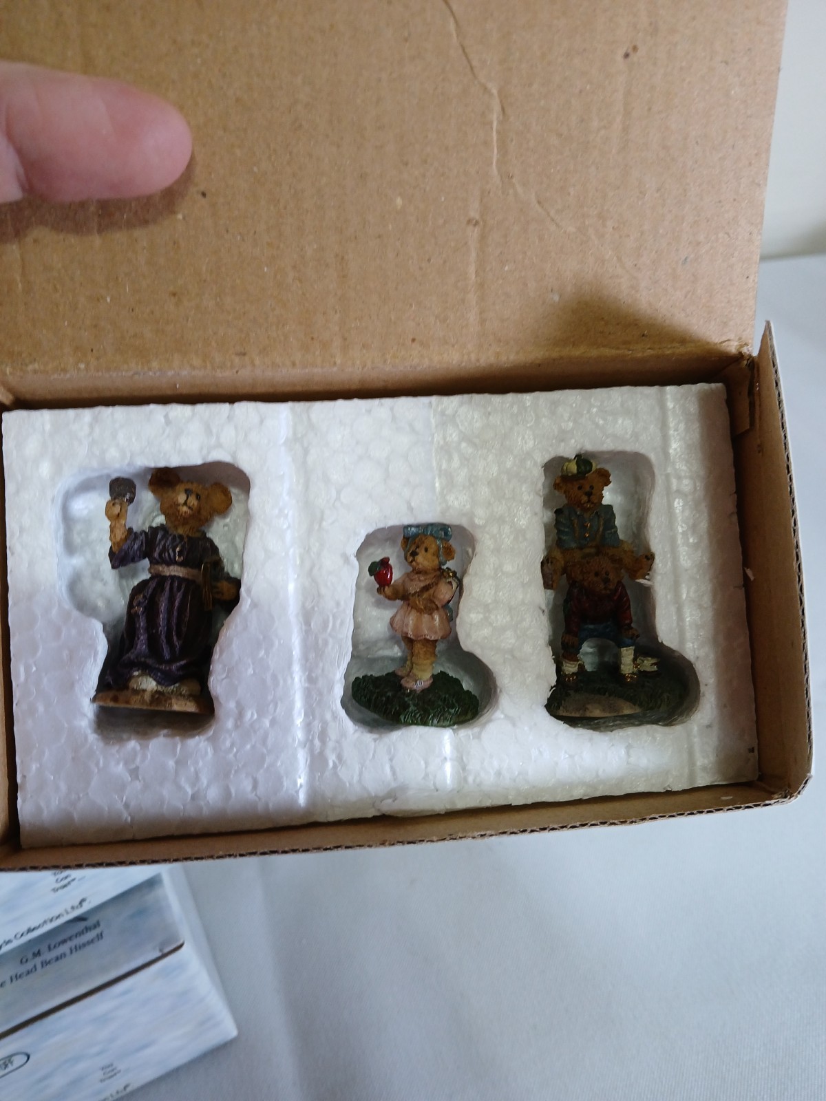 BOYDS BEARLY BUILT VILLAGES WONDERFUL VILLAGE ACC. LOT OF 3 IN BOXES