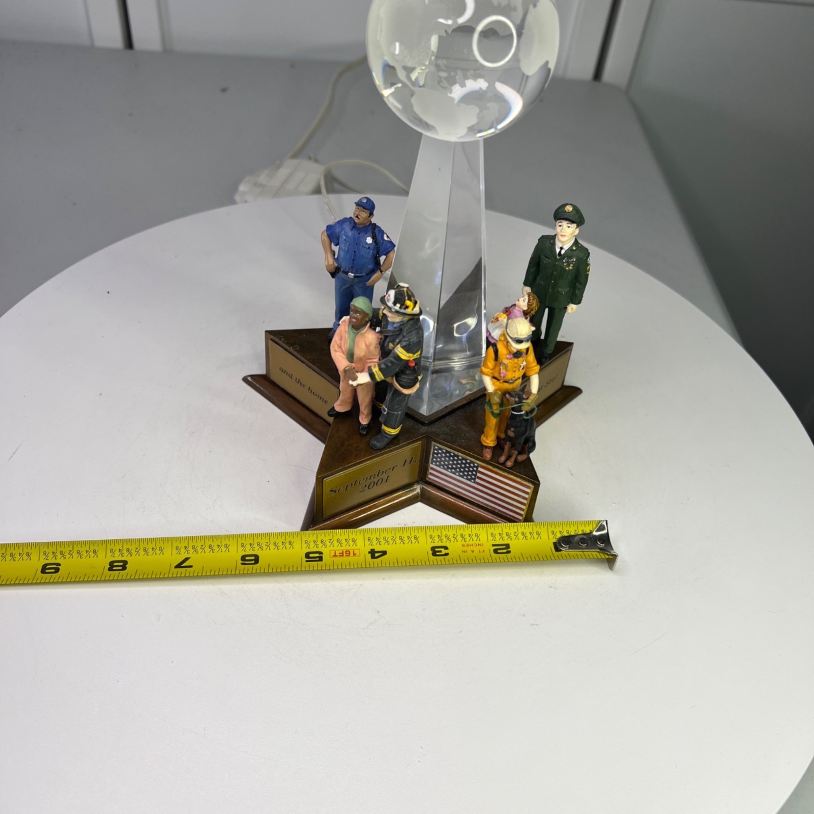 Dept 56 9/11 Memorial American Pride Collection Lighted Figurine (Incomplete)