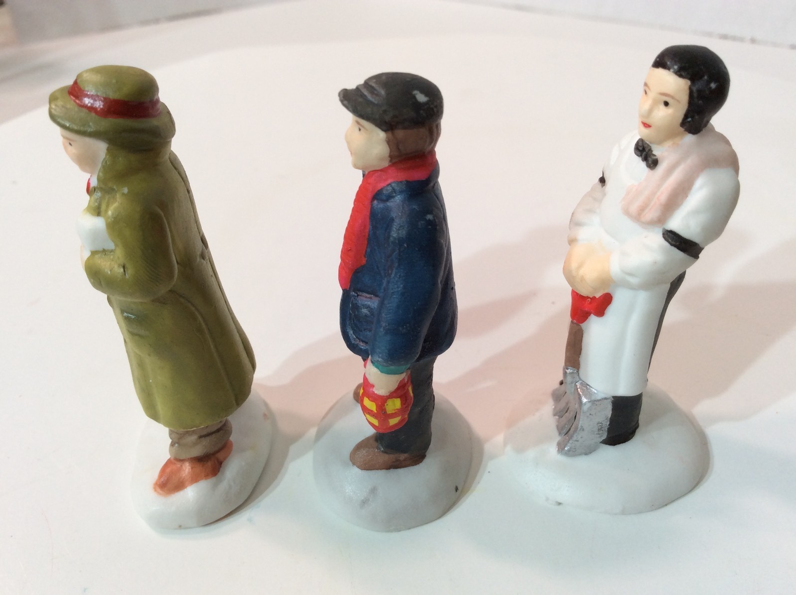 A Wonderful Holiday Christmas Village, Three Men Figurines, no packaging