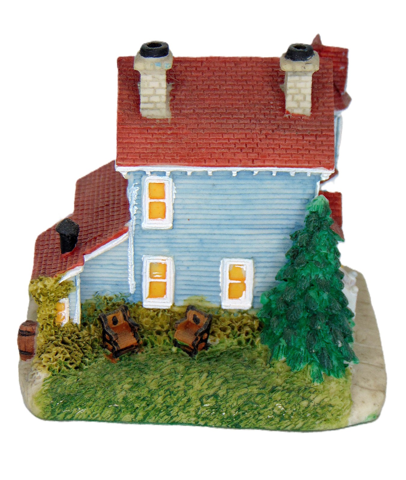 AMERICANA COLL. HOME OF SEAMSTRESS IDA P. OF LIBERTY FALLS CERAMIC HOUSE BOX