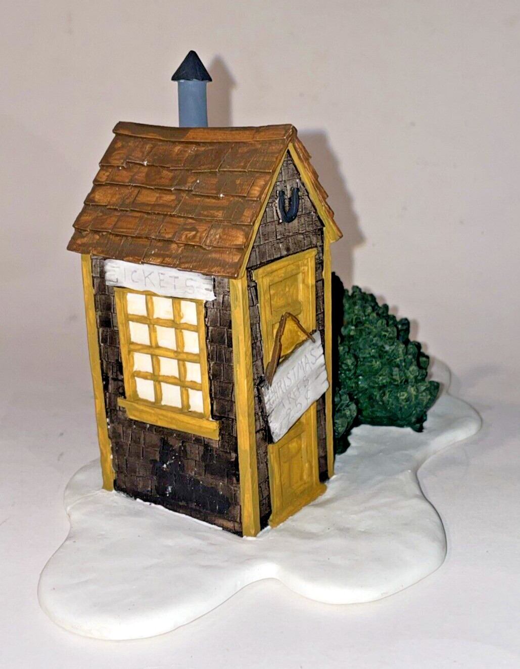 Christmas Tree Village House Tree Sales for Christmas Shack Porcelain Evergreens
