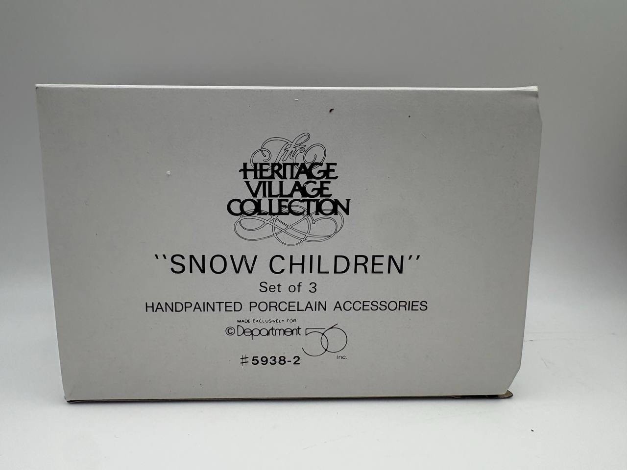 Dept 56 Heritage Village Collection “SNOW CHILDREN” (Set of 3) #5938-2