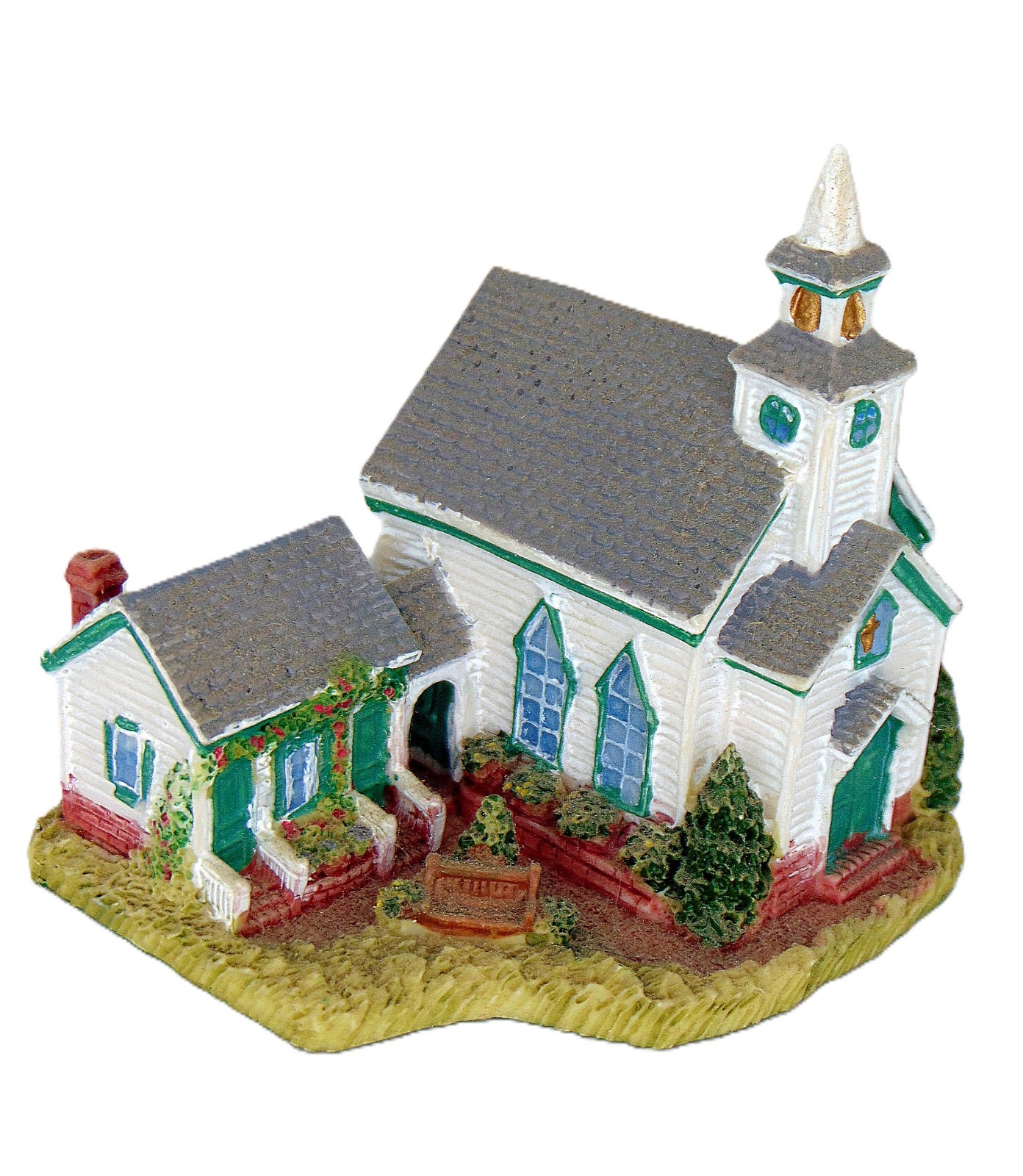 AMERICANA COLLECTION PIONEER’S CHURCH OF LIBERTY FALLS CERAMIC HOUSE BOX
