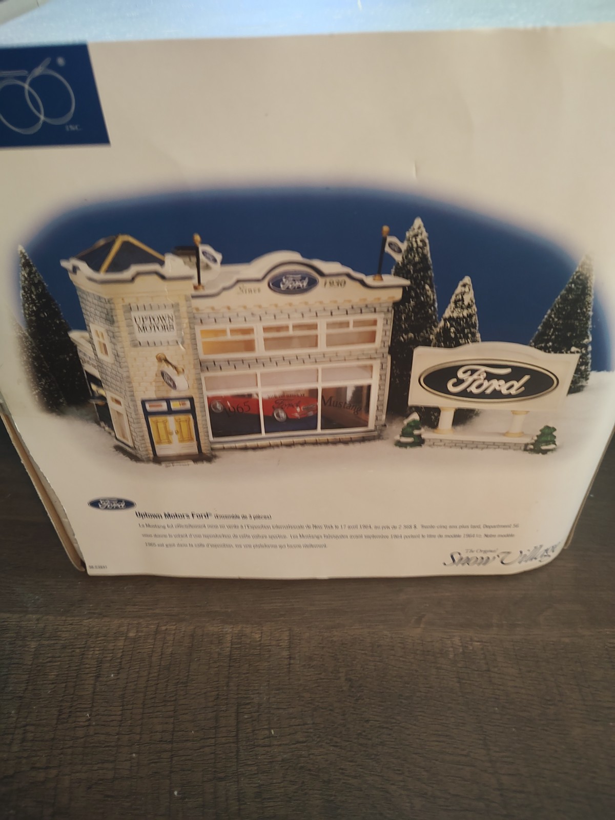 Department 56 Snow Village “Uptown Motors Ford” Car Dealership 55344, Tested!!