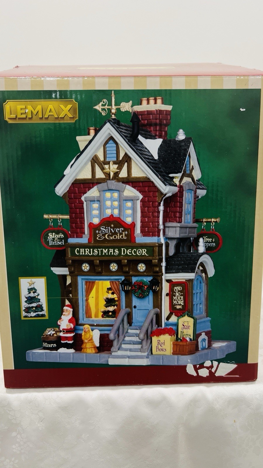 Lemax “ Silver & Gold Shop” Porcelain Lighted Building 45699 Retired 2014 NEW !