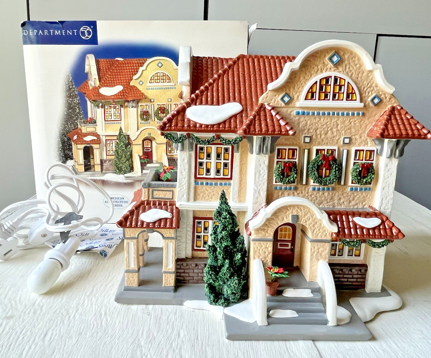 Dept 56 Mission Style House American Architecture Series #56.55332 Snow Village
