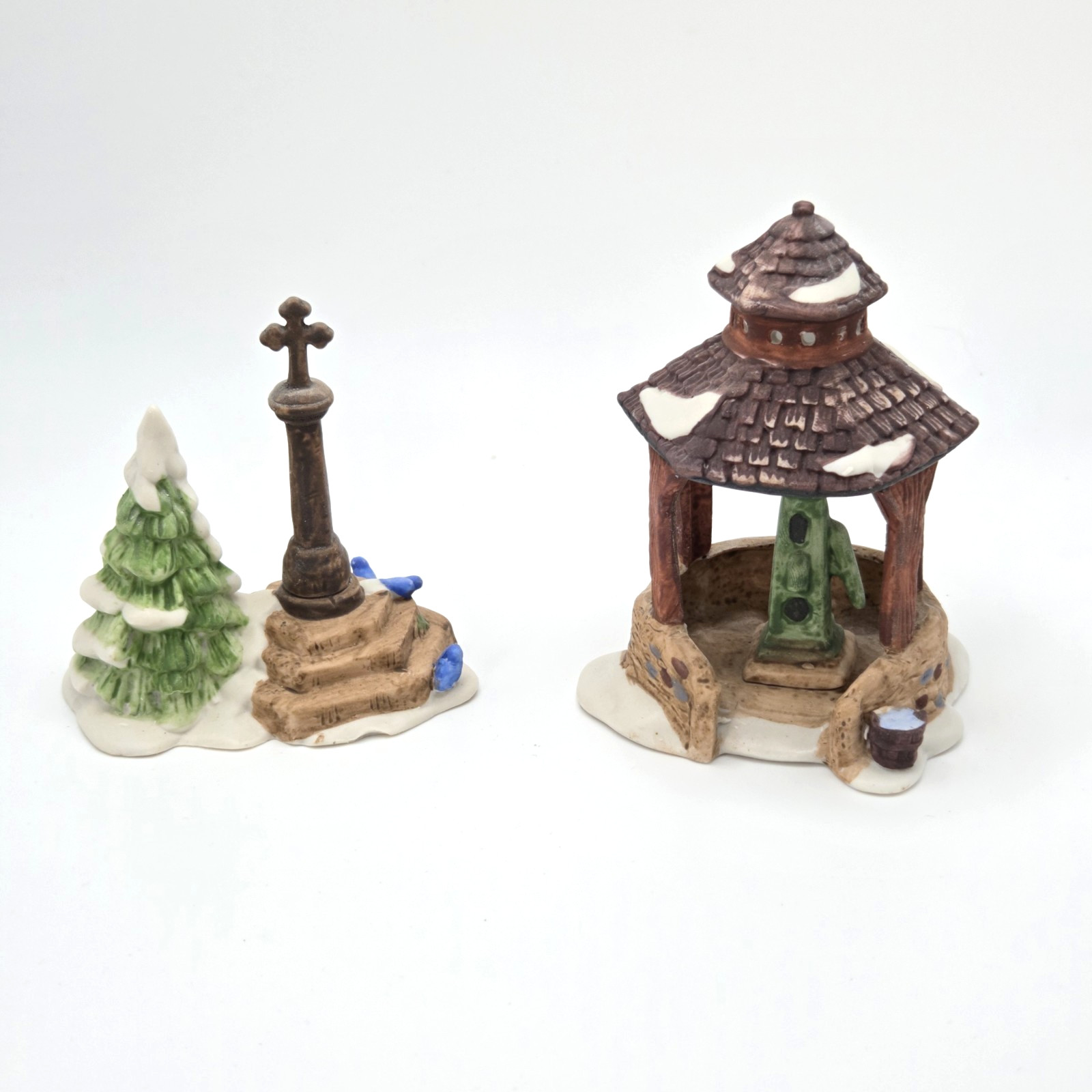 Village Well and Holy Cross Department 56 Heritage Village Collection #6547-1