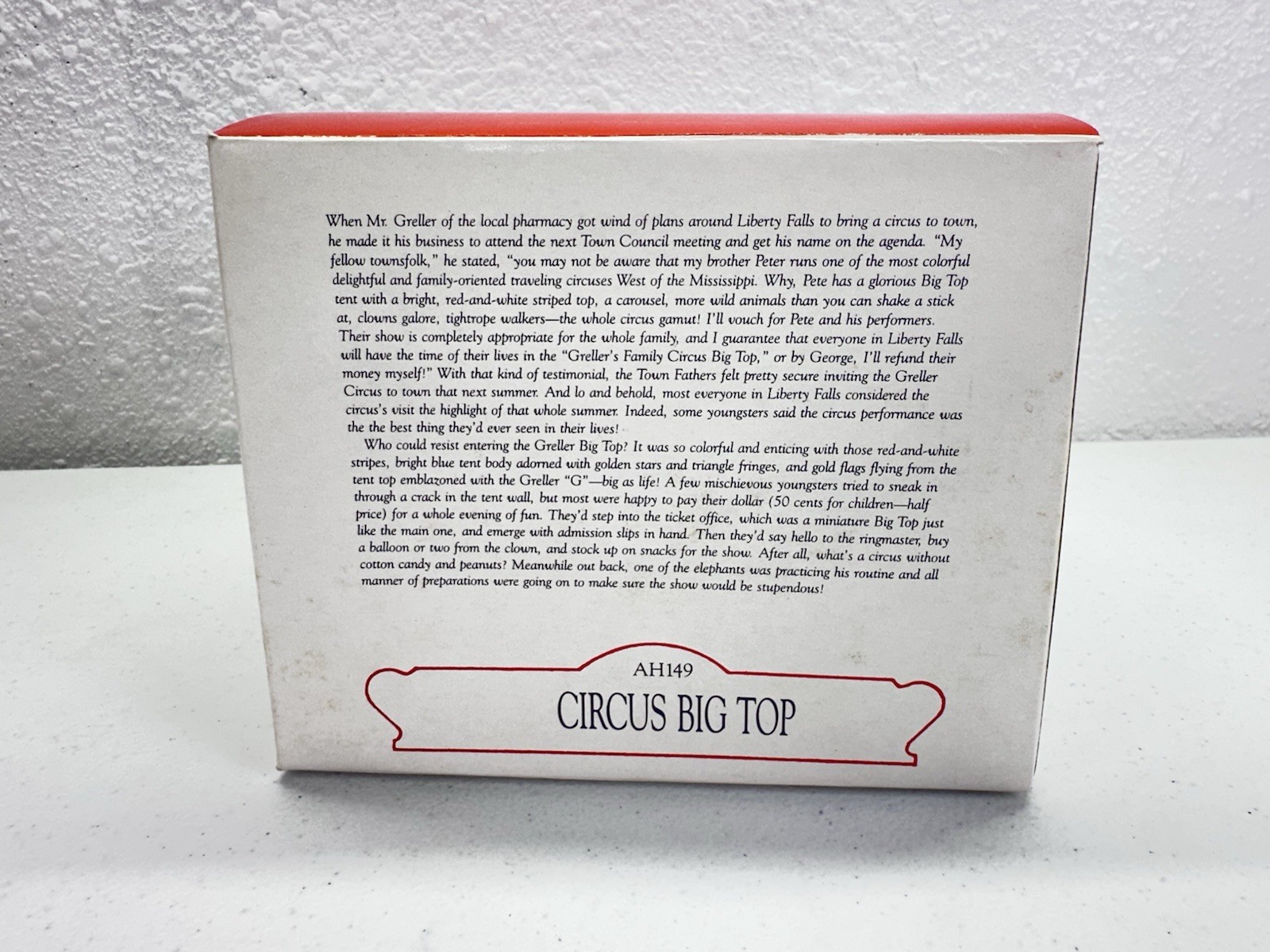 AMERICANA COLLECTION CIRCUS BIG TOP OF LIBERTY FALLS CERAMIC HOUSE WITH BOX 1998