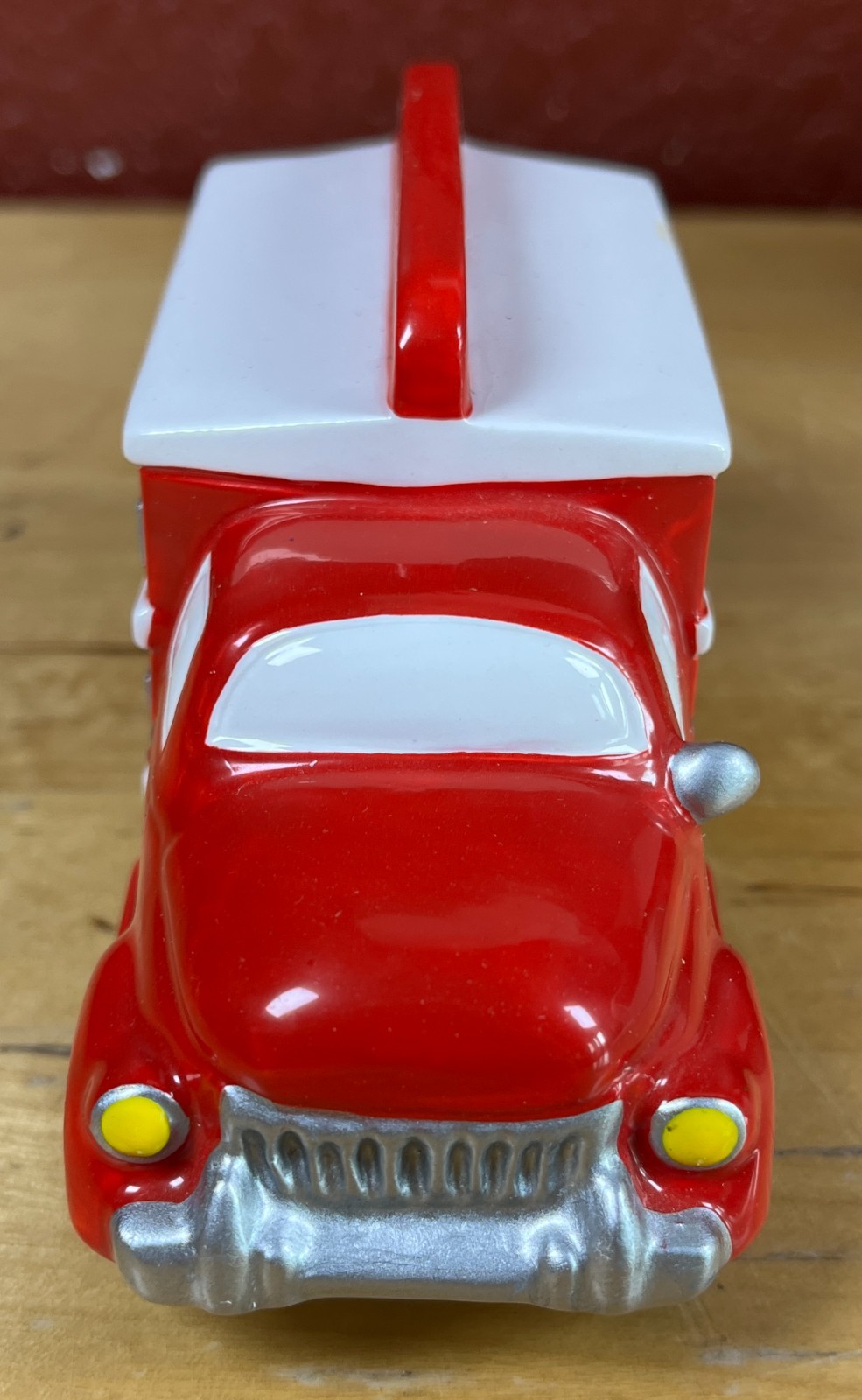 Coca Cola Hand-Painted Delivery Truck Dept 56 Christmas Snow Village Vtg 1994