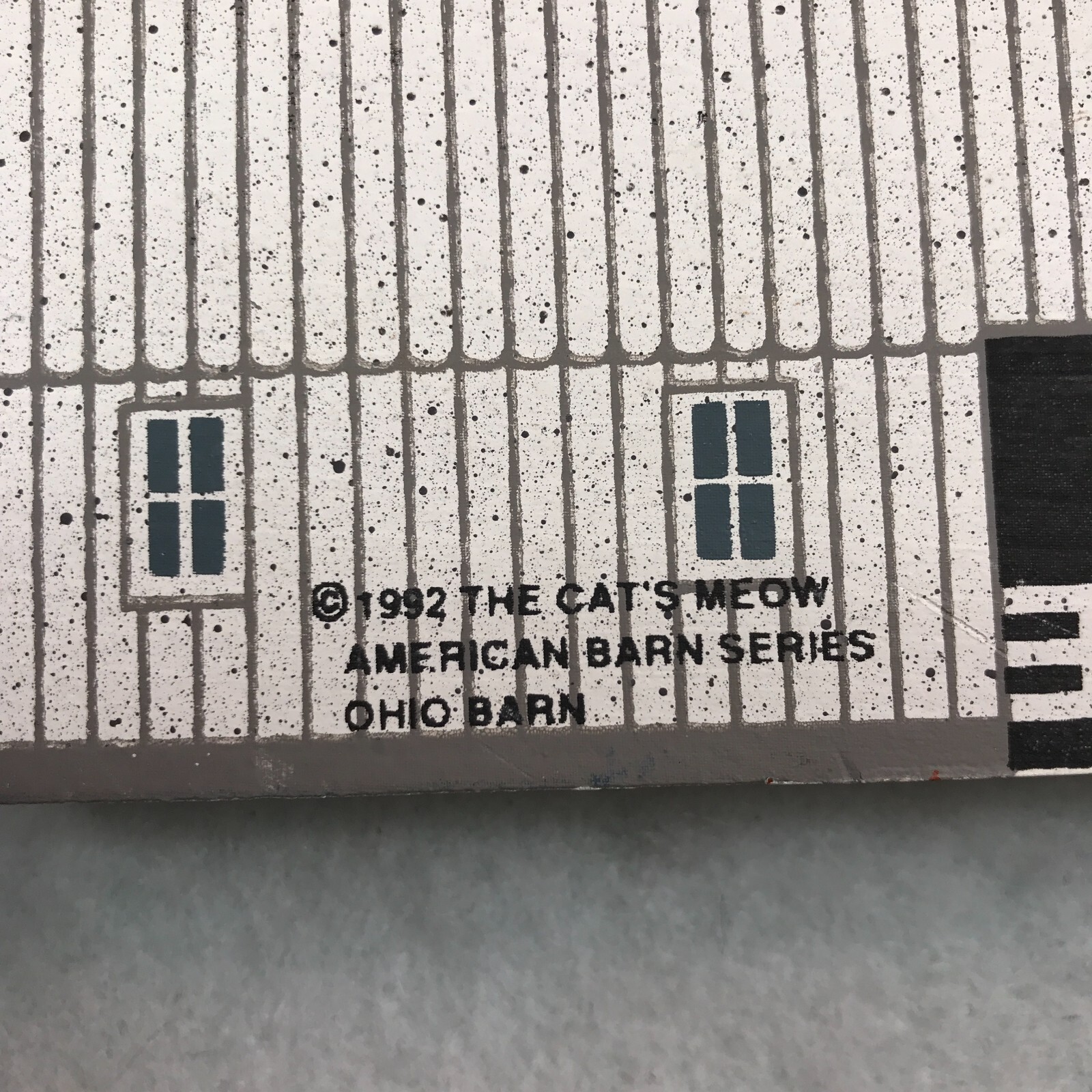 The Cat’s Meow American Barn Series Ohio Mail Pouch Wood Shelf Sitter Vintage 92