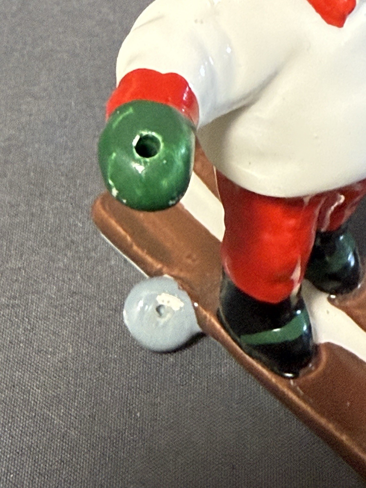 Dept 56 Vintage Christmas Skiers Figurines Set 3 Taiwan Sled Scene