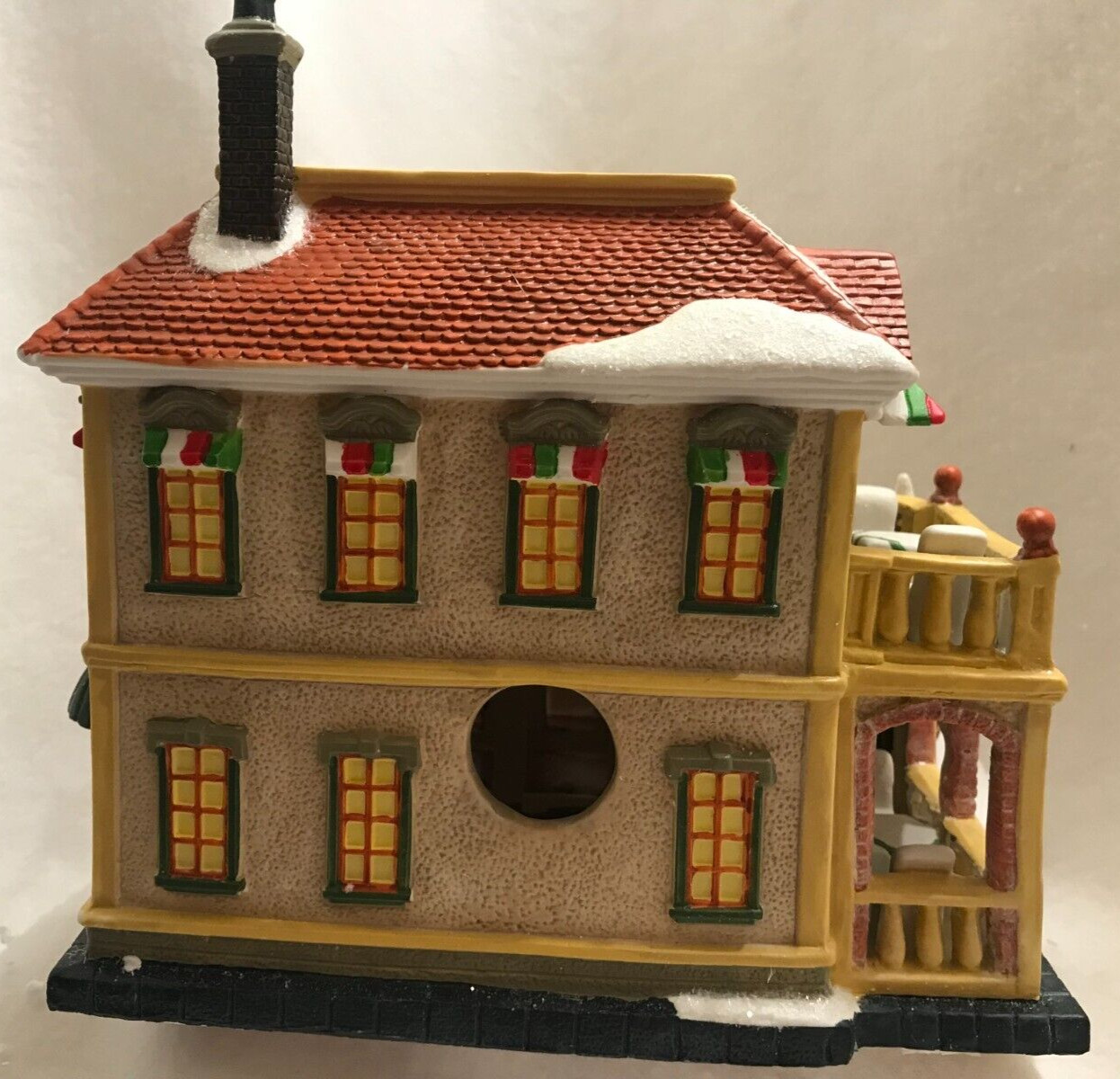 Christmas Village Porcelain Restaurant Collectible 2012 Holiday Inspirations