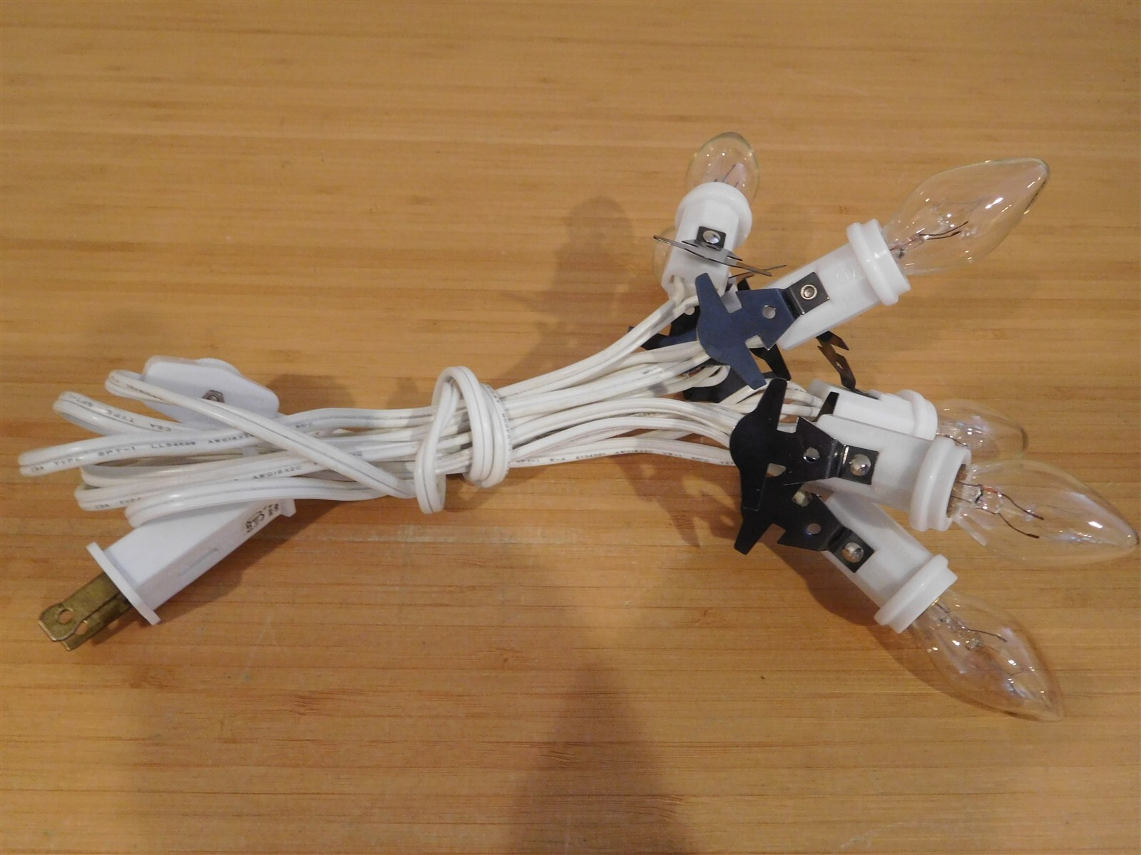 Dept 56 – Six Clear Bulb Light Sockets Cord w/ Switch – Free Shipping