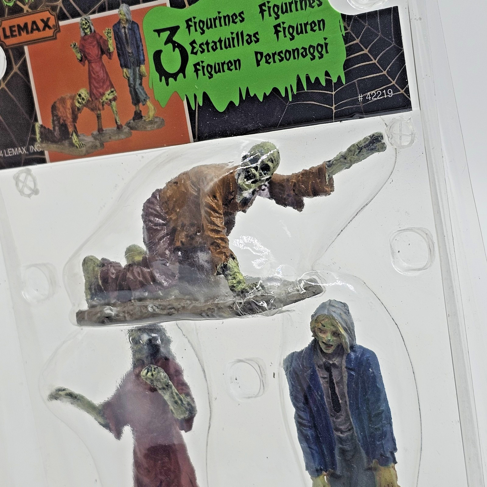 2014 Halloween Lemax ZOMBIES Set of 3 Spooky Town Village Figurine NOS