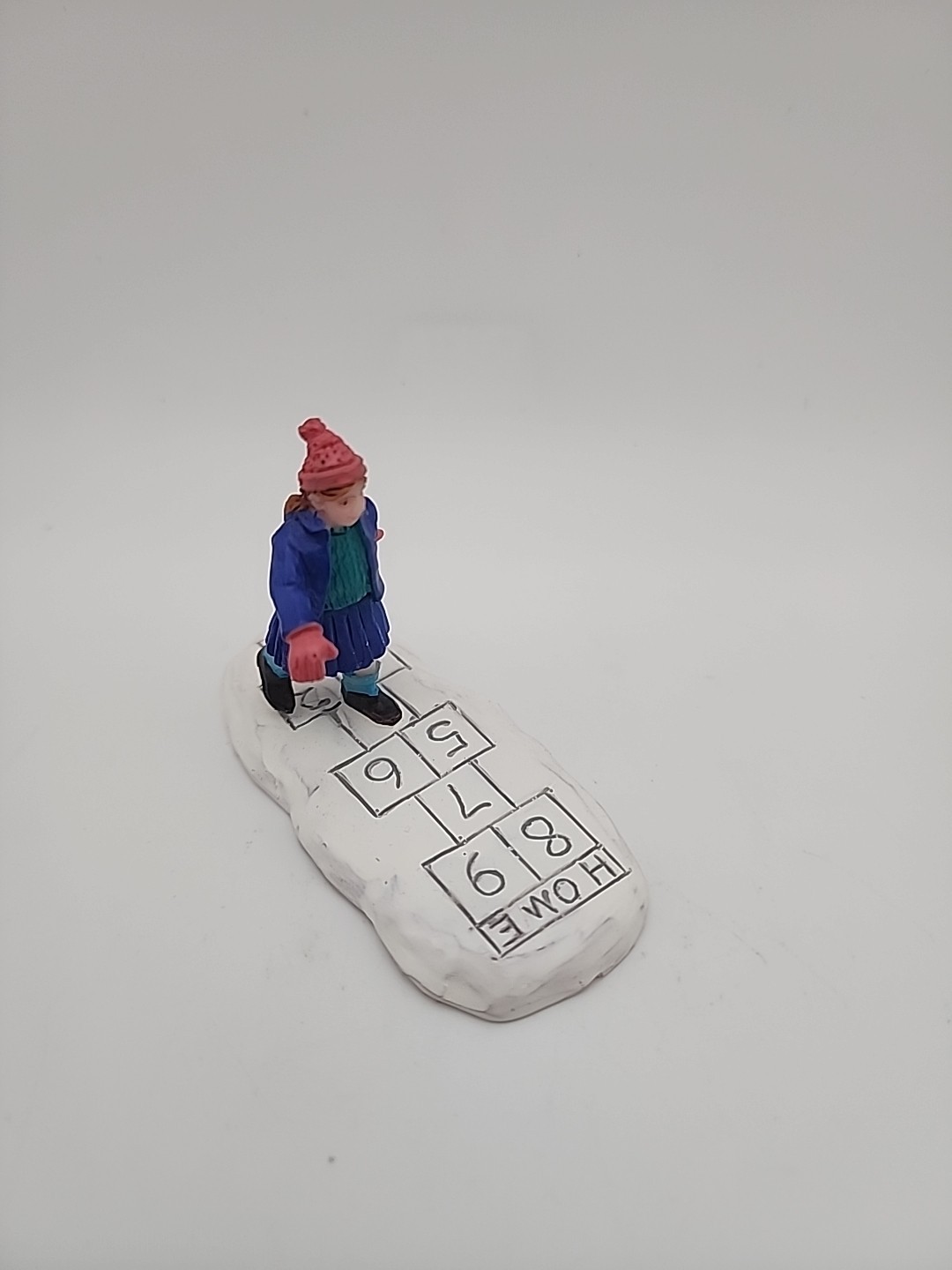Christmas Village Accessories Hopscotch Girl In Snow Lemax Village Holiday Decor