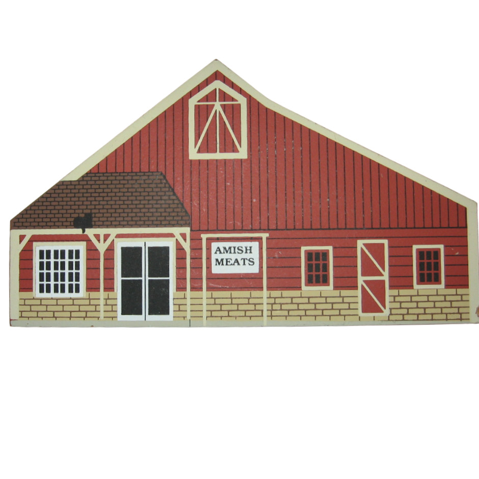 1994 Cat’s Meow Amish Meats Shop Barn Amish Craftsmen Series