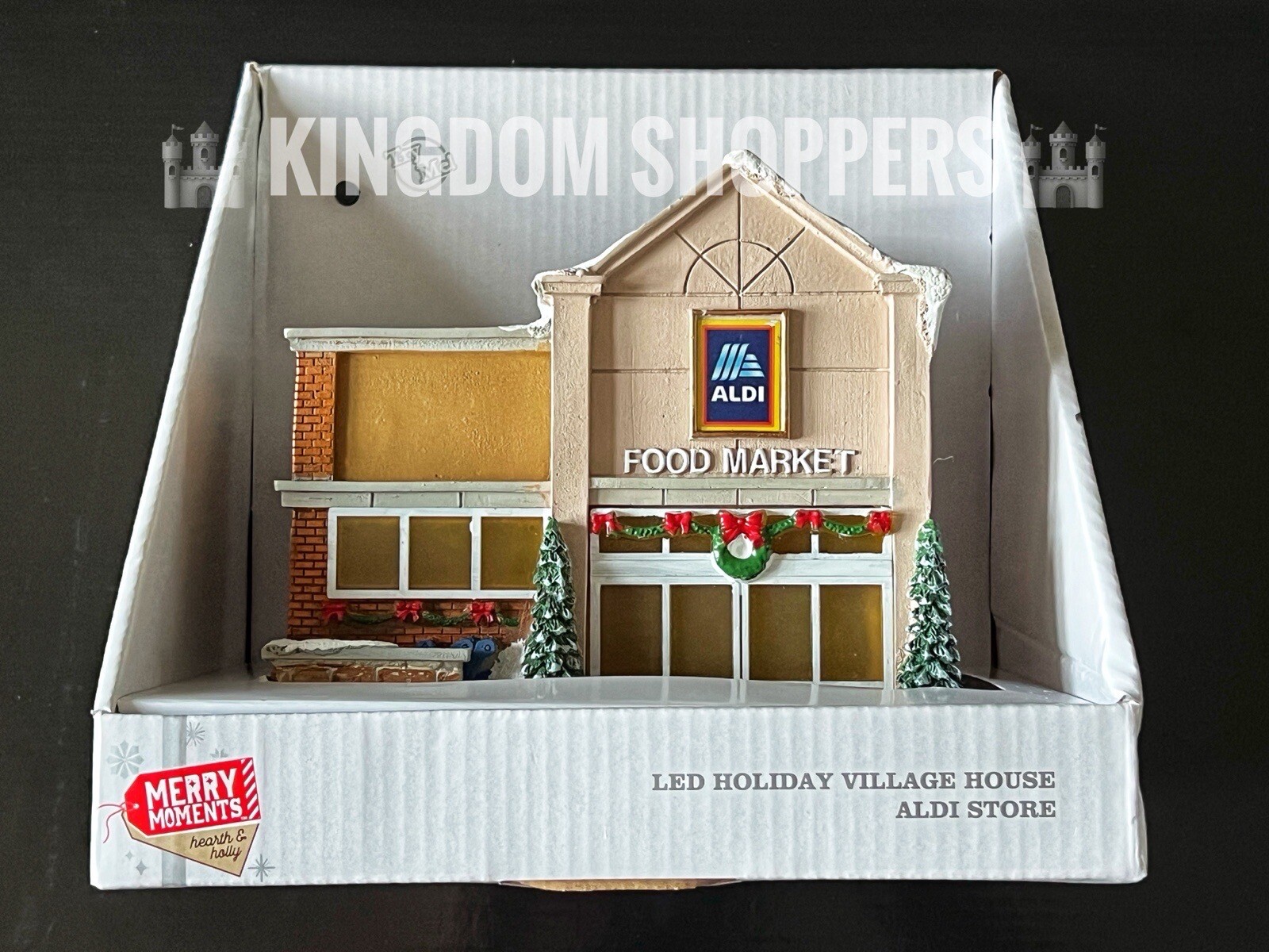 2023 Aldi Light Up Christmas Village LED Food Market Holiday Decor Viral NEW