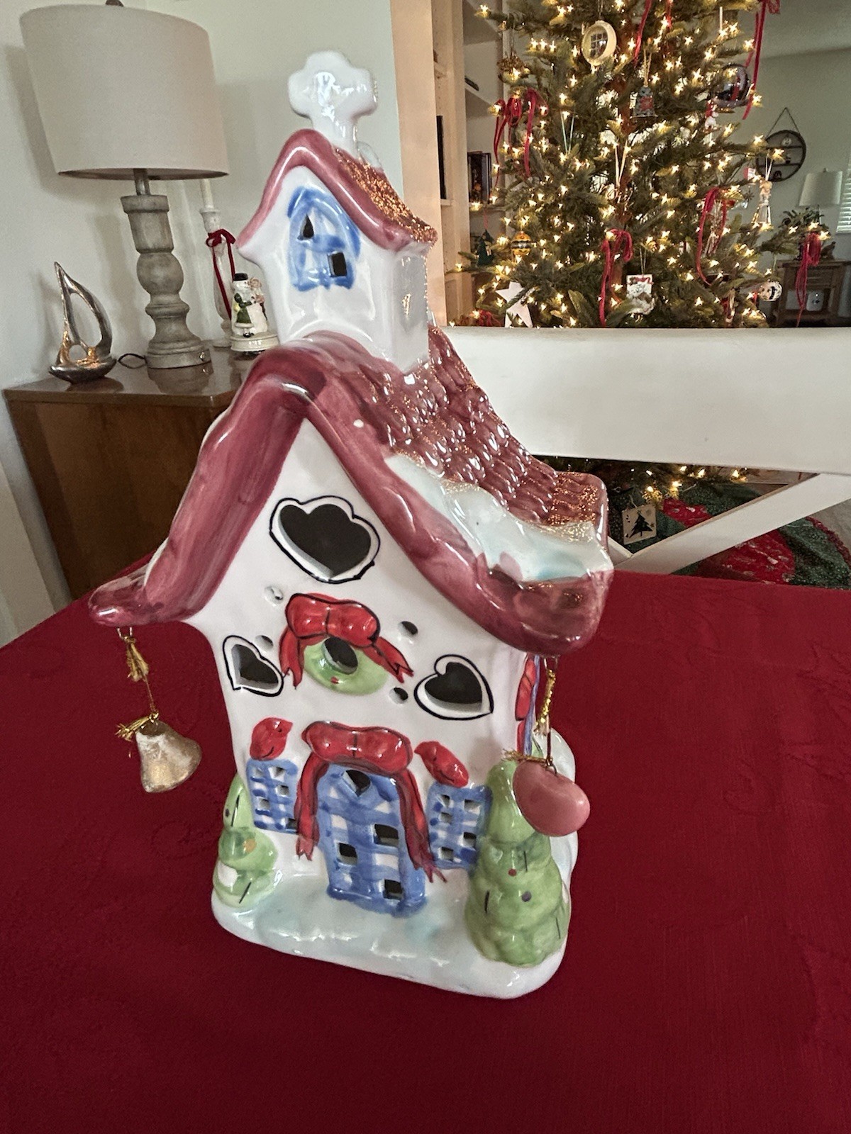 Vintage Elements Illuminated Christmas Village Church