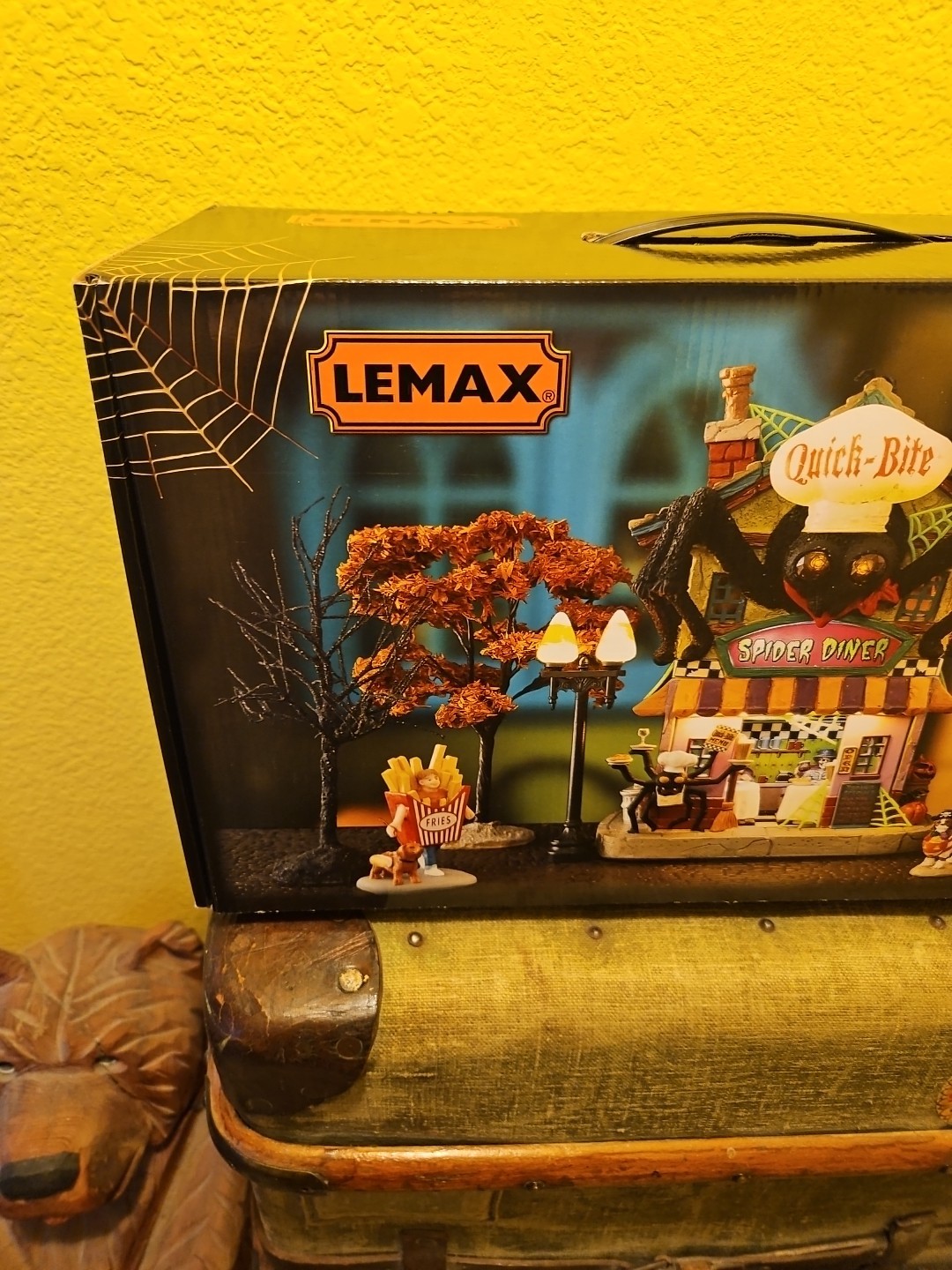 Lemax Spooky Town Halloween Quick Bite Spider Diner New In Box
