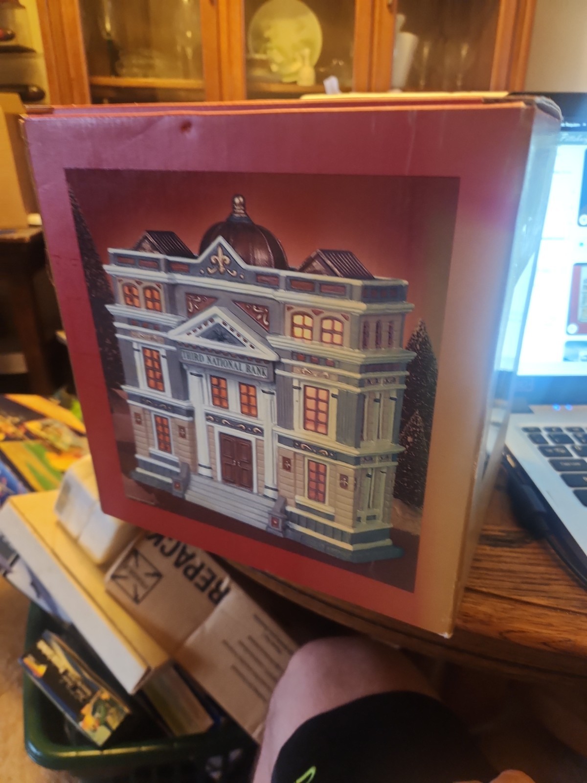 Lemax Third National Bank Lighted Christmas Village Building