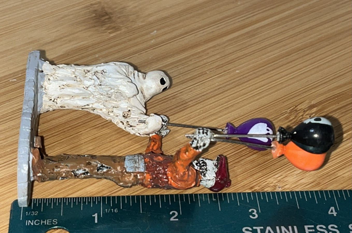 BOOLLOON Balloon SELLER Zombie Ghost LEMAX SPOOKY TOWN Halloween Retired 02800