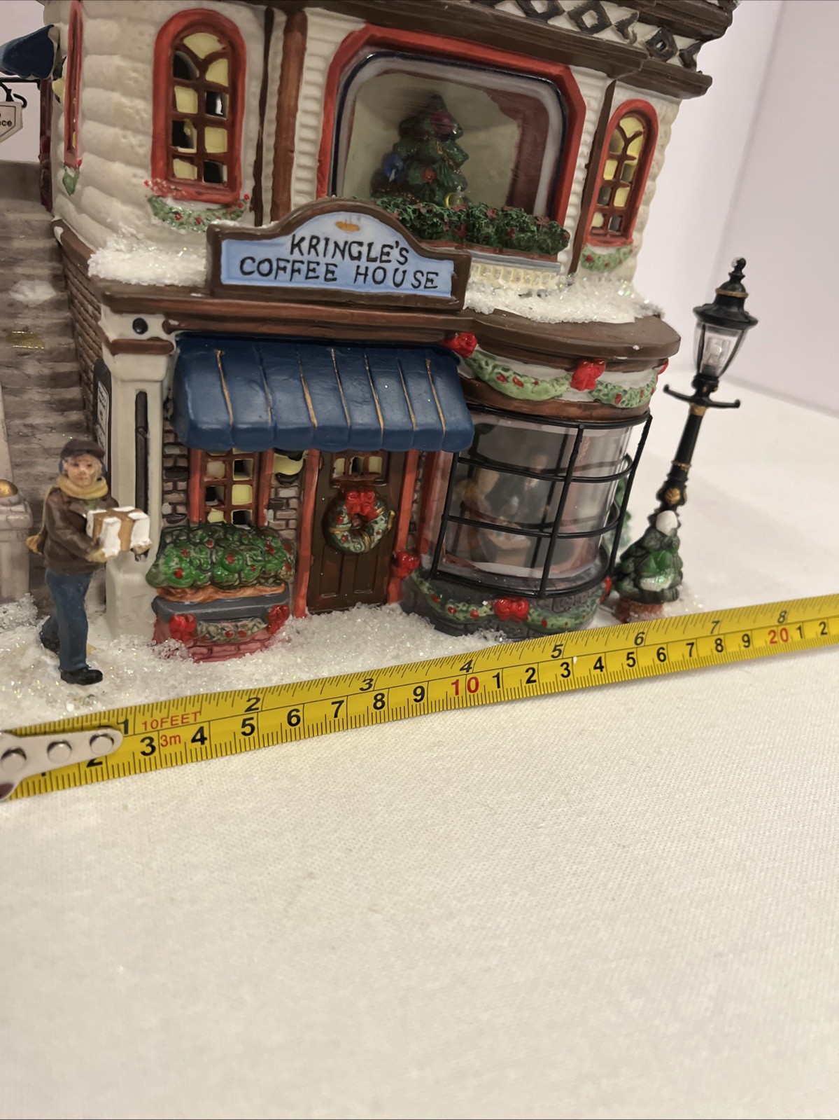 2005 ☕️ Village Collection St. Nicholas Square Kringle’s Coffee Shop And New NIB