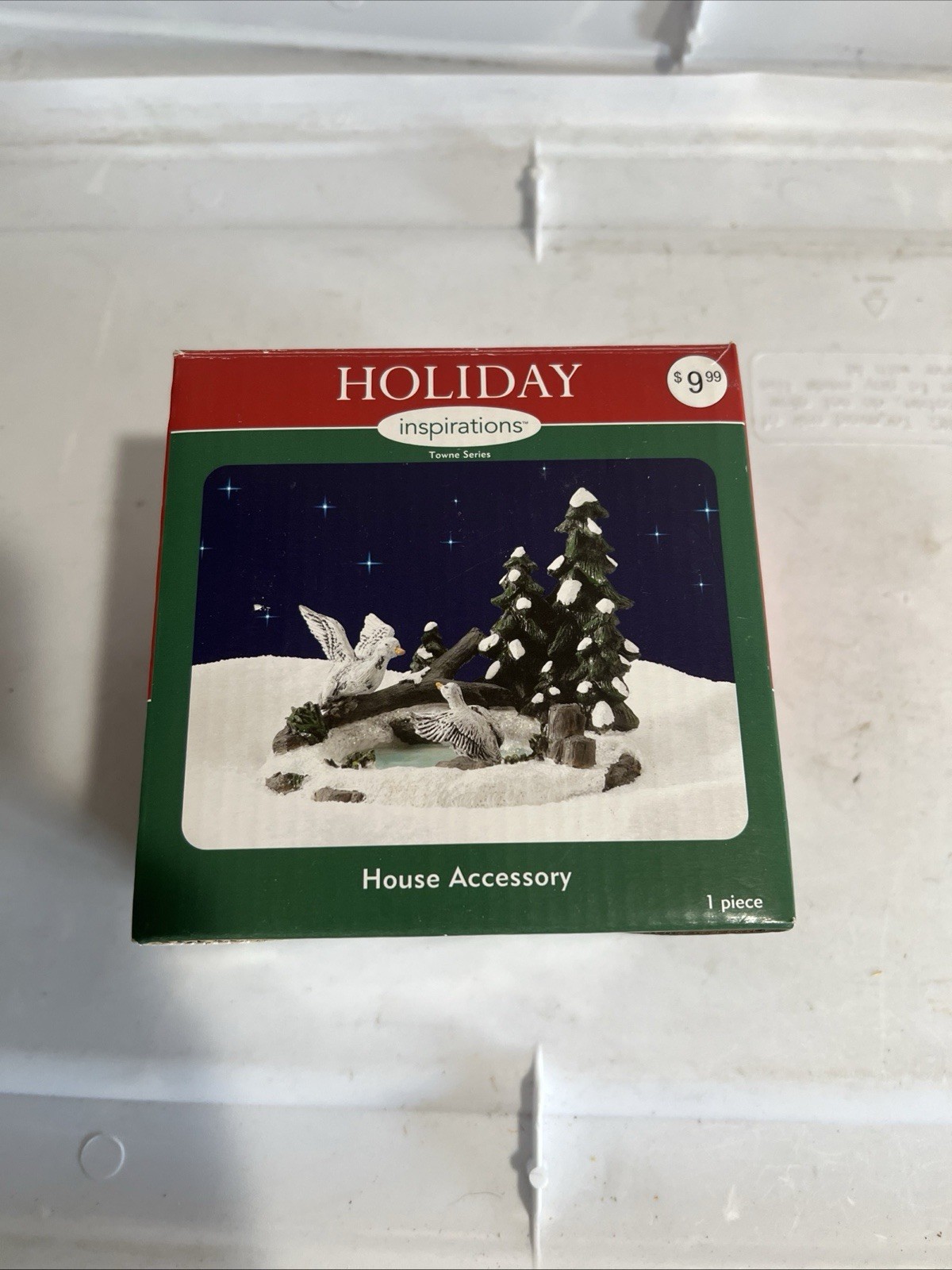 Holiday Inspirations Towne Series Ducks & Water House Accessory NIB
